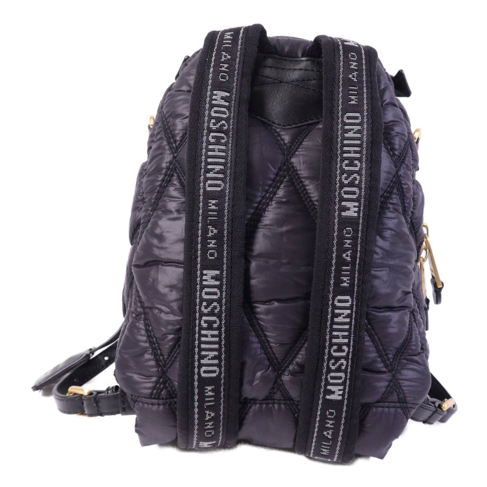 MOSCHINO 尼龍Backpack金扣背包