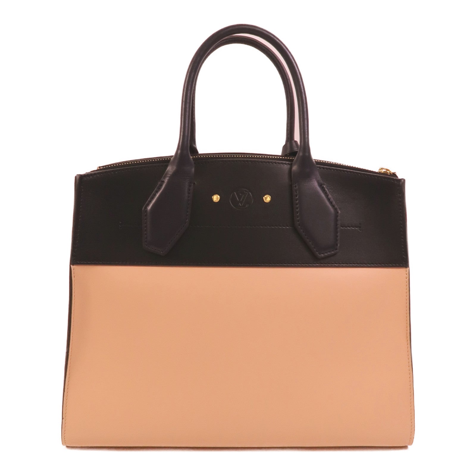 LOUIS VUITTON 皮革City Steamer MM手挽肩背兩用袋
