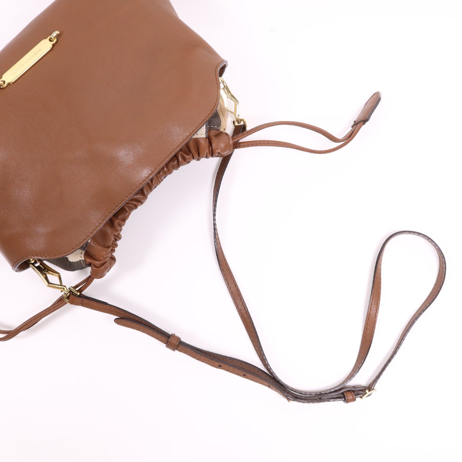 BURBERRY 牛皮皮革Shoulder Bag金扣肩背袋