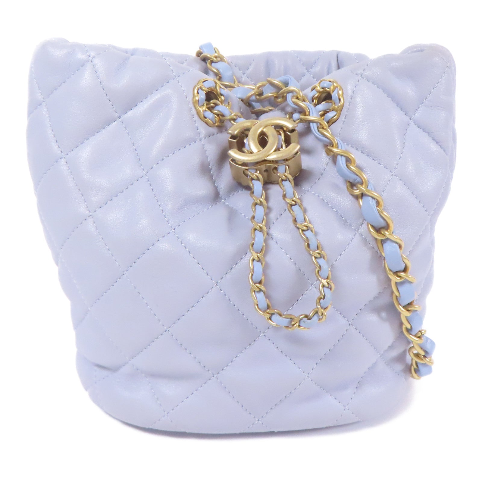 CHANEL 【激減優惠】羊皮皮革Chain Shoulder金扣鏈帶肩背袋