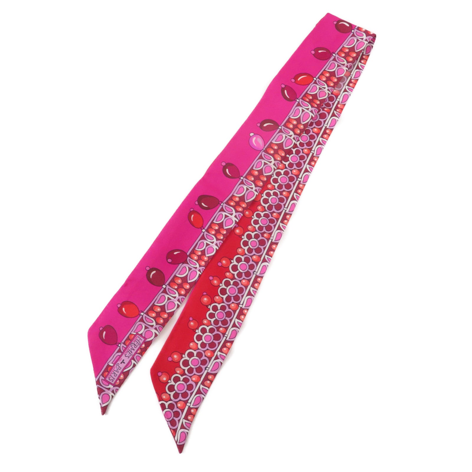 HERMES 絲質Twilly絲巾