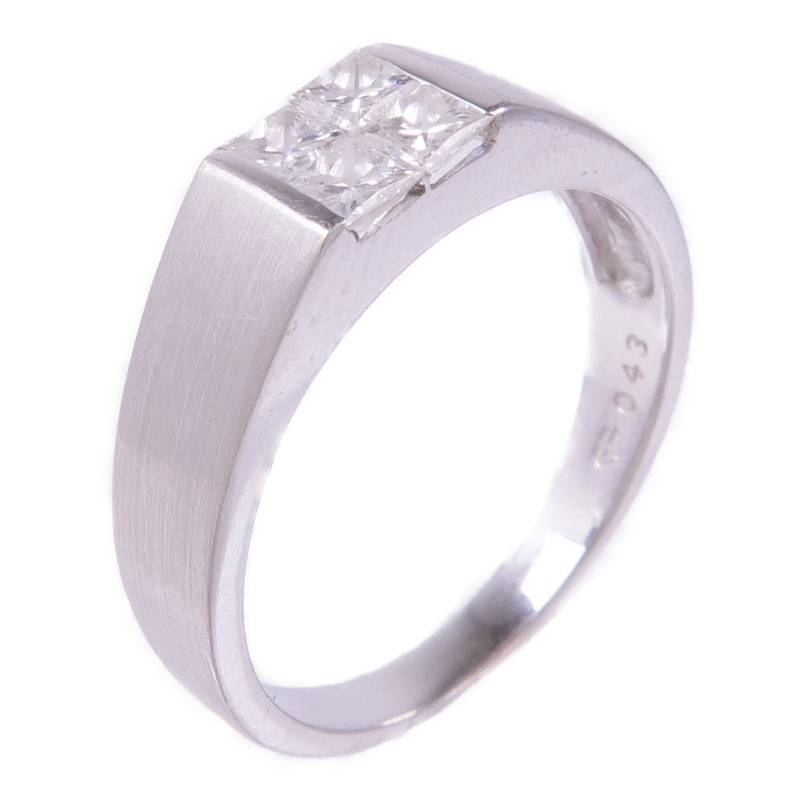 JEWELRY 【激減優惠】18K白金Diamond Ring鑽石戒指US#5.75