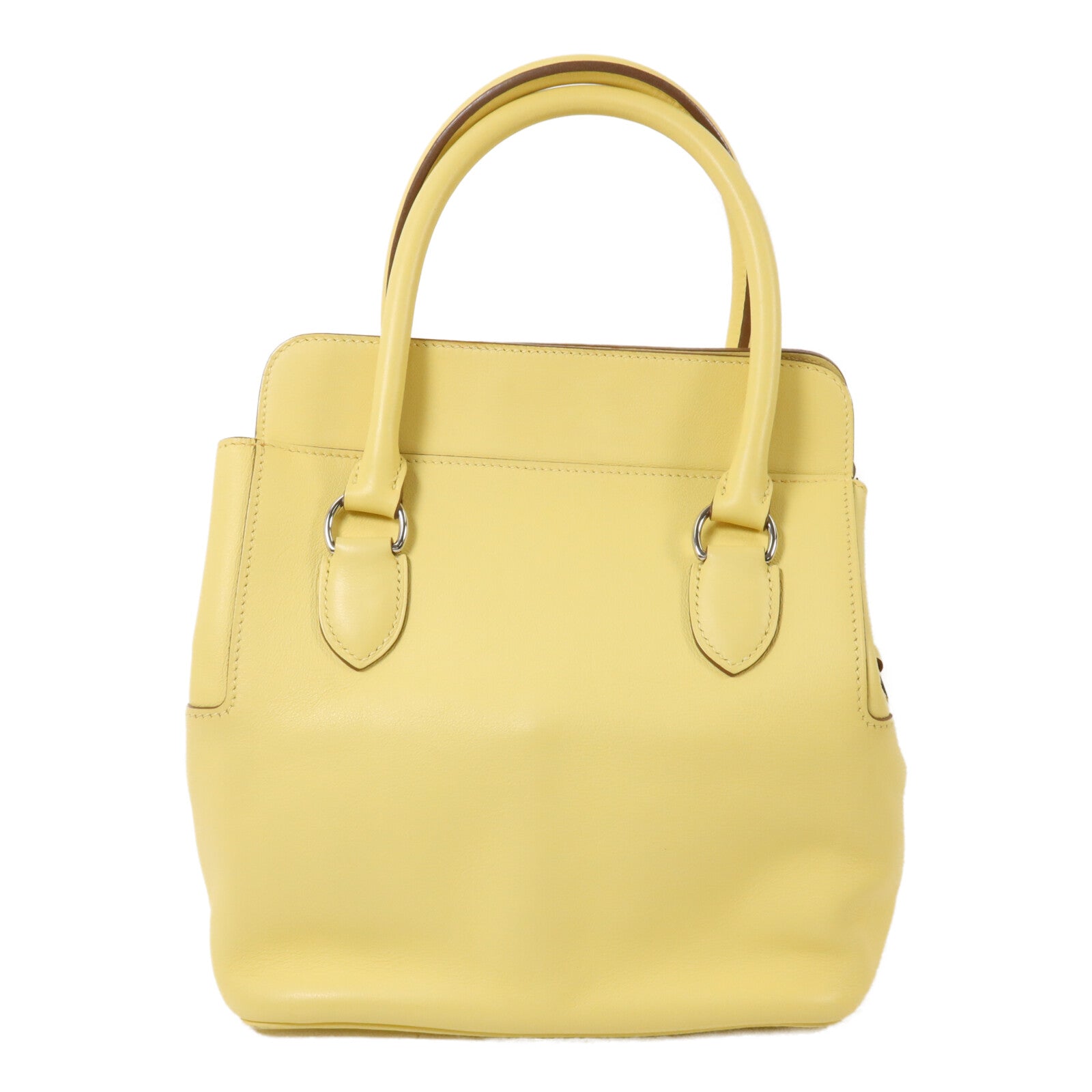 HERMES Evercolor皮革Toolbox 20手挽肩背兩用袋Jaune Poussin