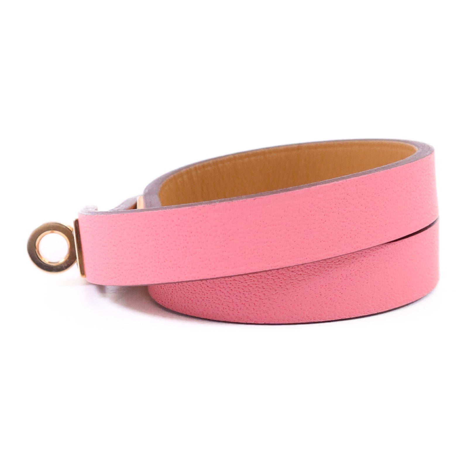 HERMES 【激減優惠】Swift皮革Mini Kelly Double Tour Bracelet金扣手鐲
