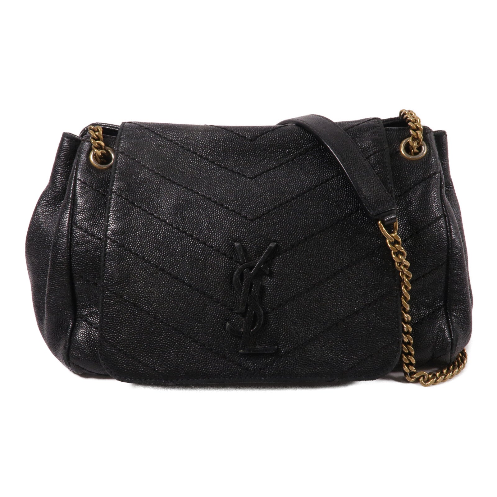 YVES SAINT LAURENT 羊皮皮革Nolita Shoulder Bag鏈帶肩背袋