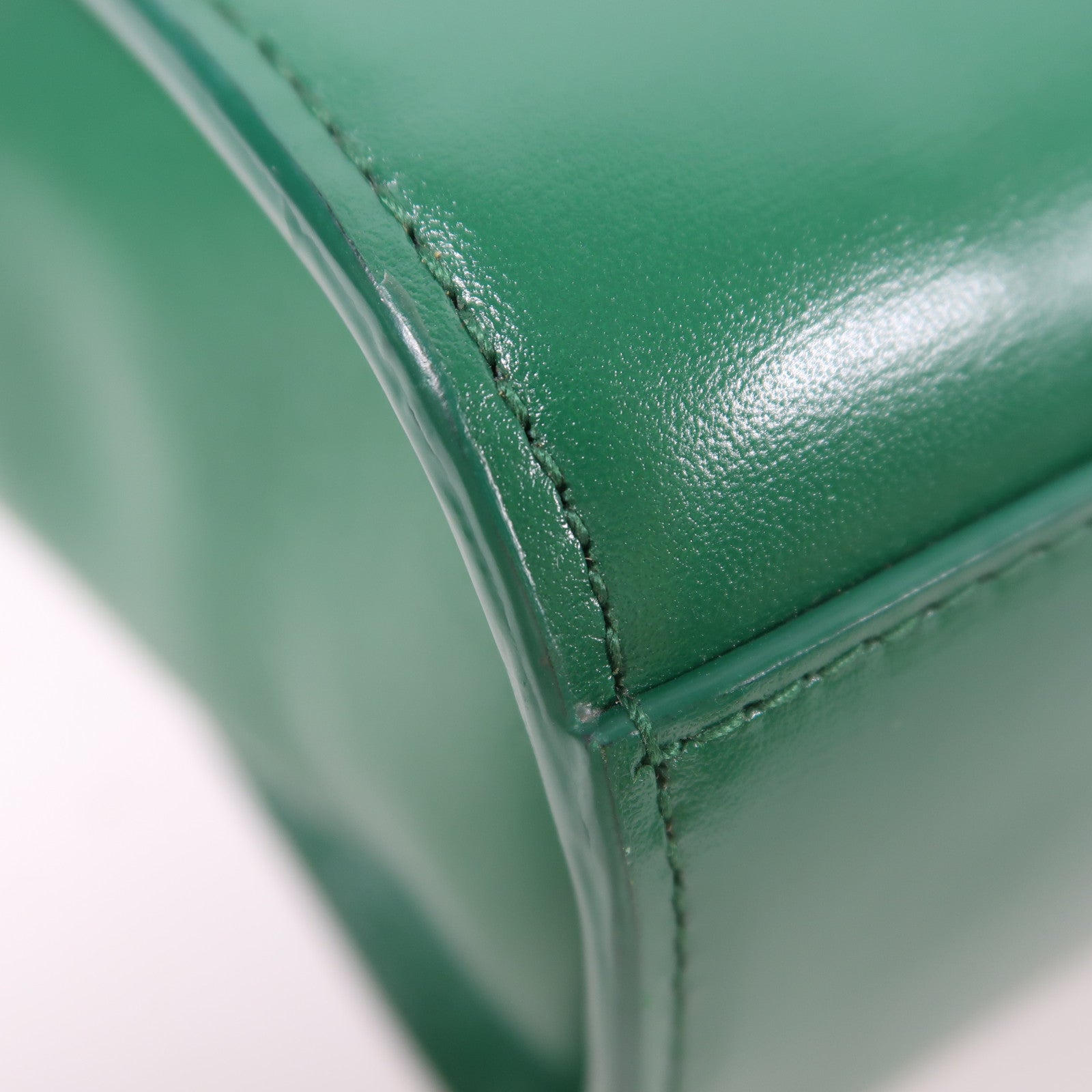 BOTTEGA VENETA 【激減優惠】牛皮皮革The Clip銀扣肩背袋綠色