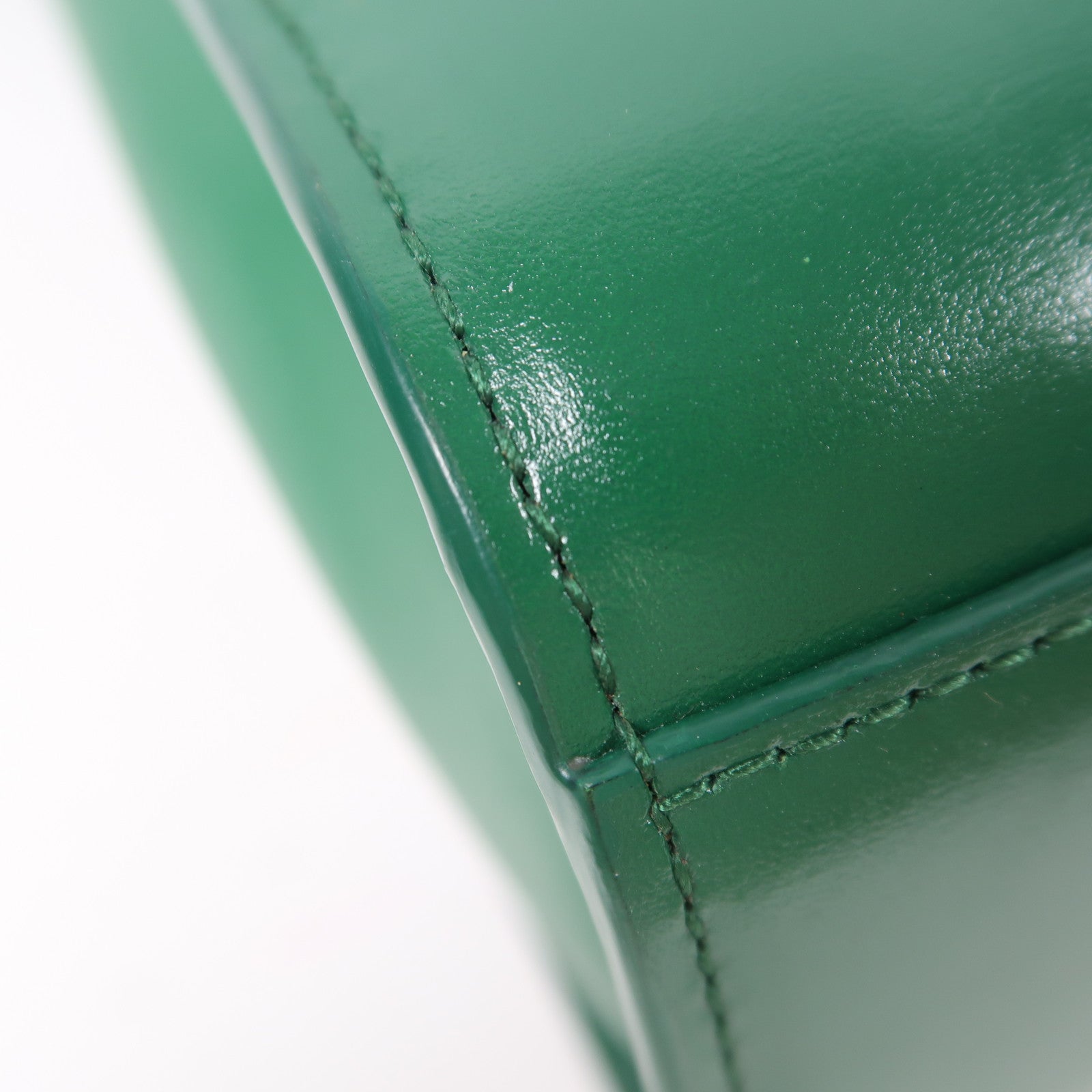 BOTTEGA VENETA 【激減優惠】牛皮皮革The Clip銀扣肩背袋綠色