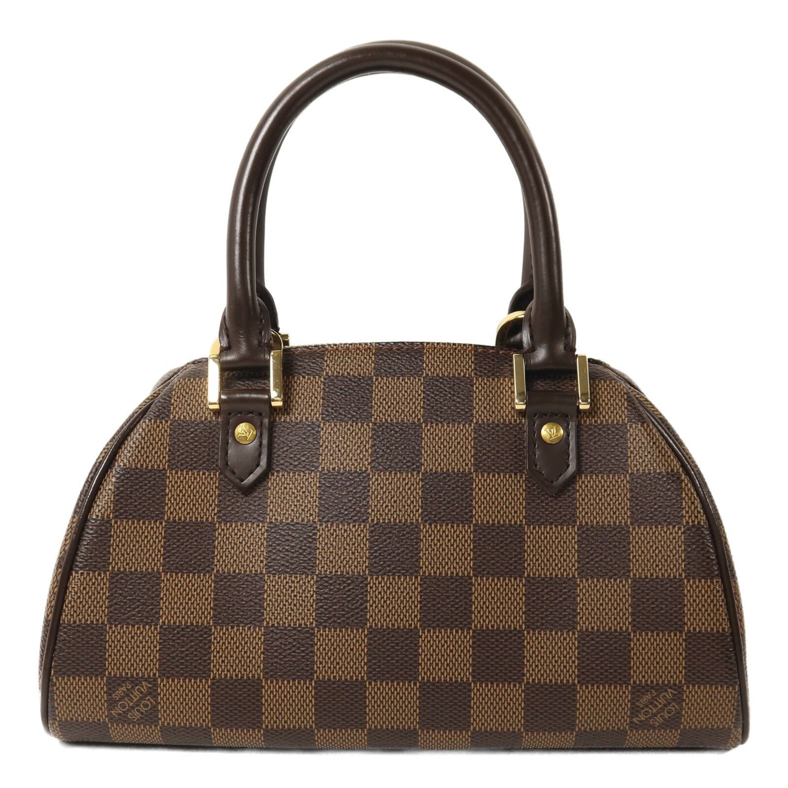 LOUIS VUITTON Damier Rivera Mini金扣手挽袋