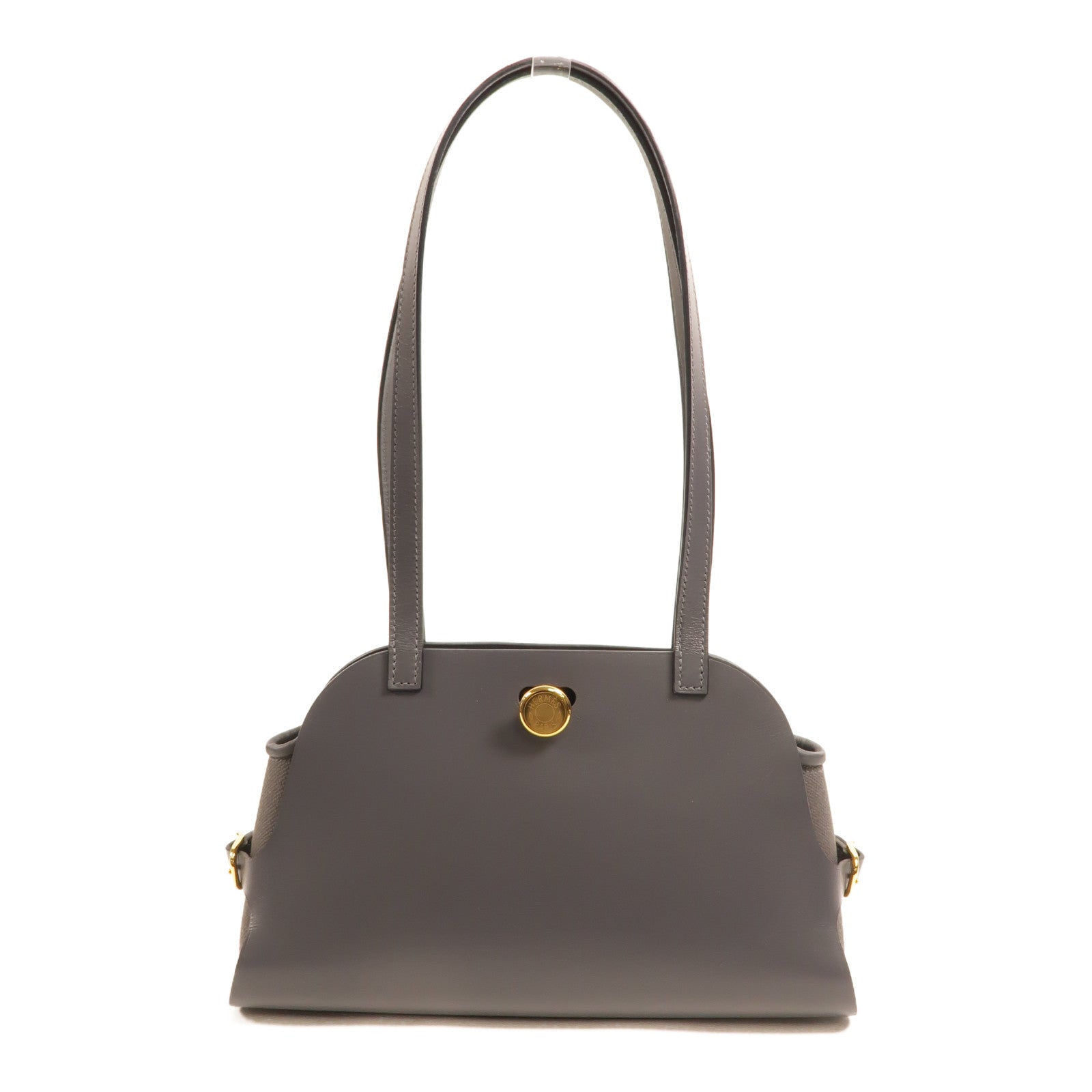 HERMES Swift皮革/Veau Hunt Tabiler Sellier肩背袋Ardoise