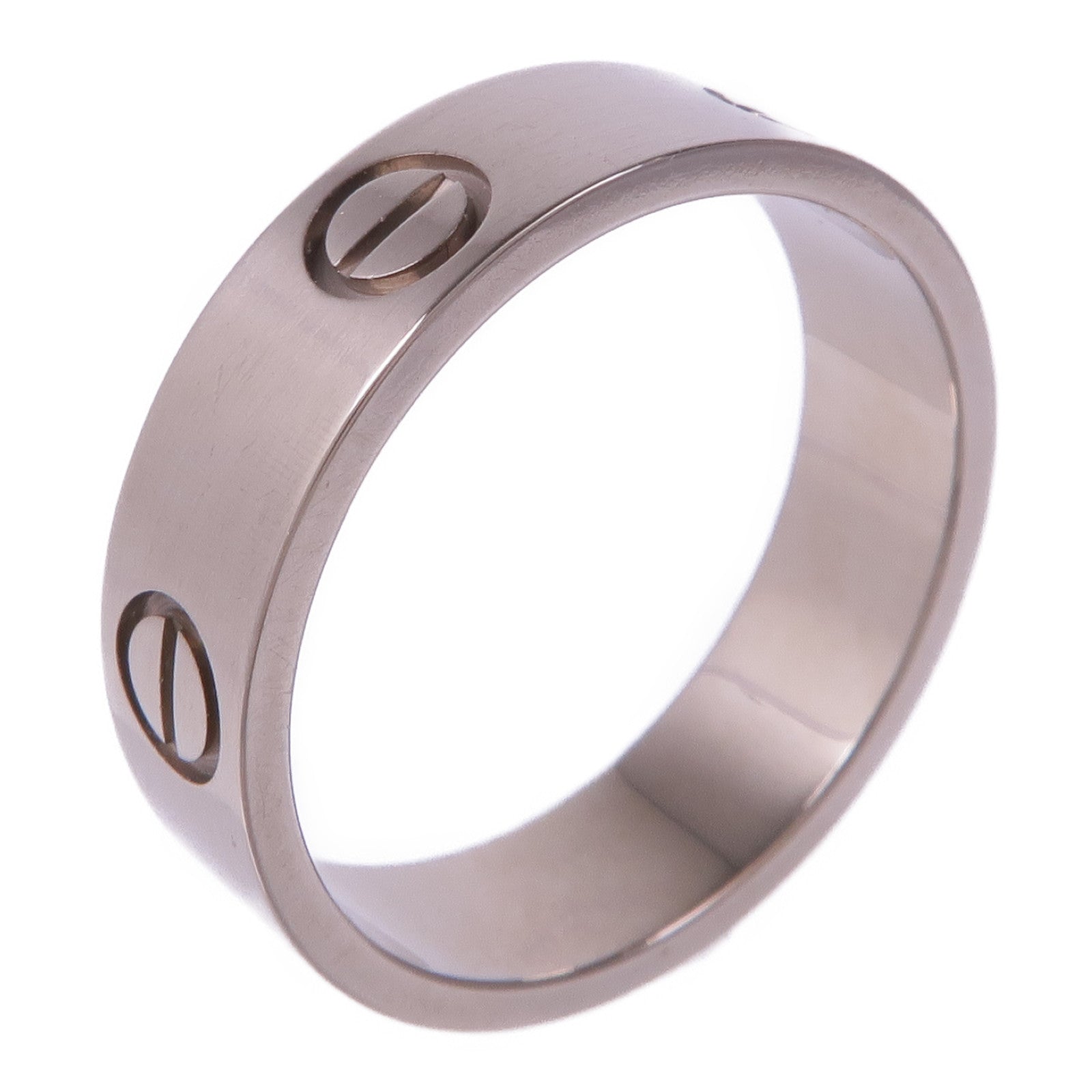 CARTIER 18K白金Love Ring戒指Cartier#57/US#8