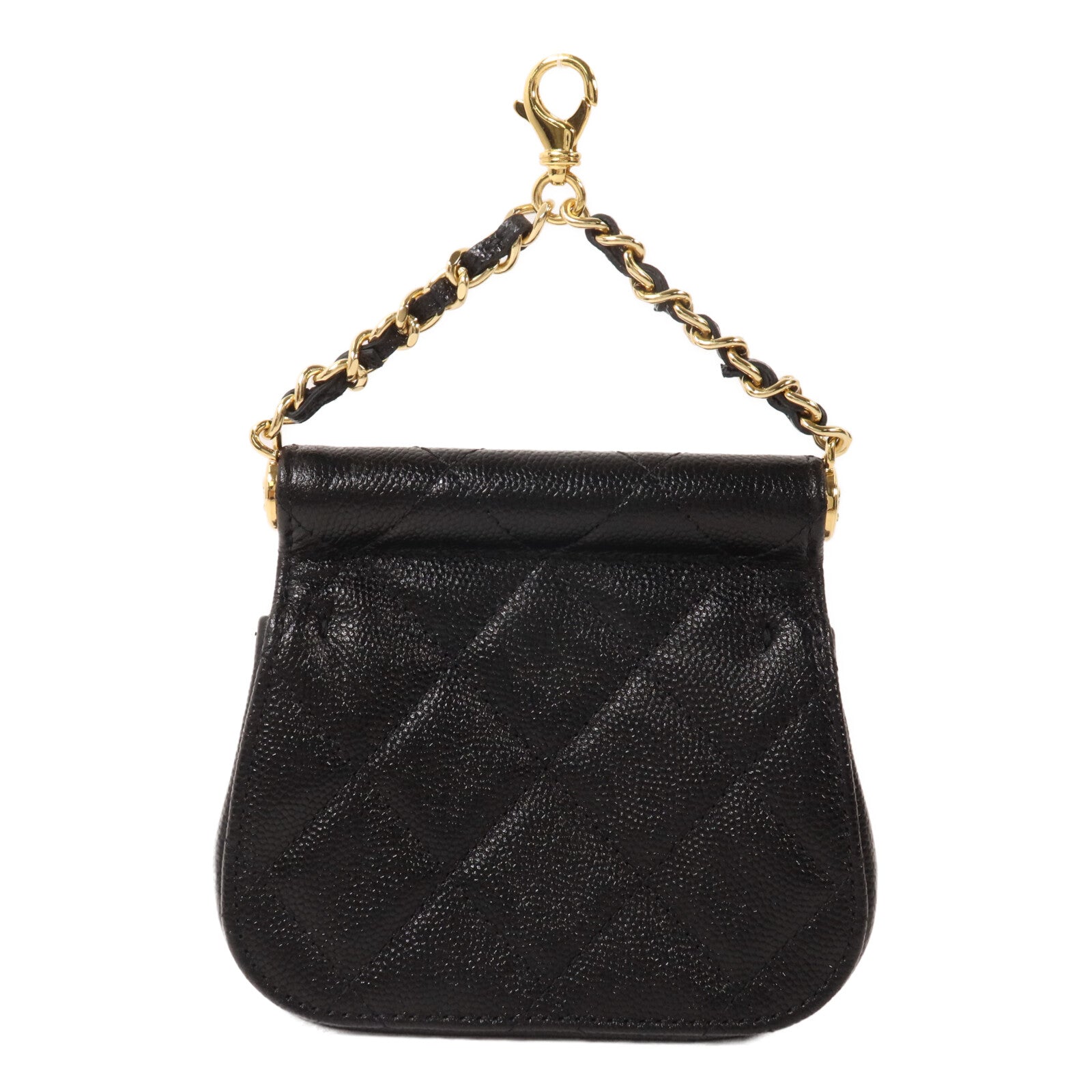 CHANEL 牛皮皮革Bar Clutch On Chain鏈帶手挽肩背兩用袋