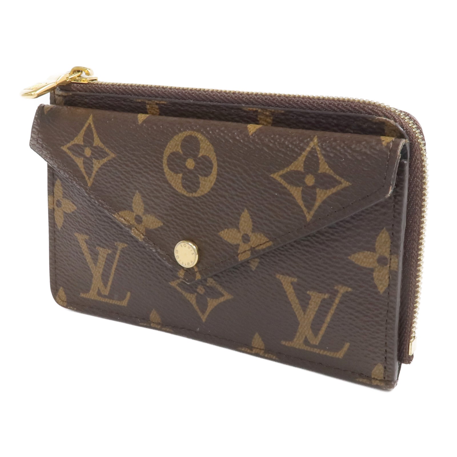LOUIS VUITTON Monogram Recto Verso金扣卡片套