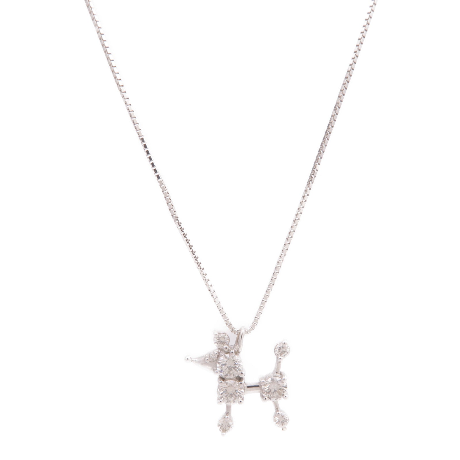Ponte Vecchio 18K白金Diamond Necklace鑽石項鍊