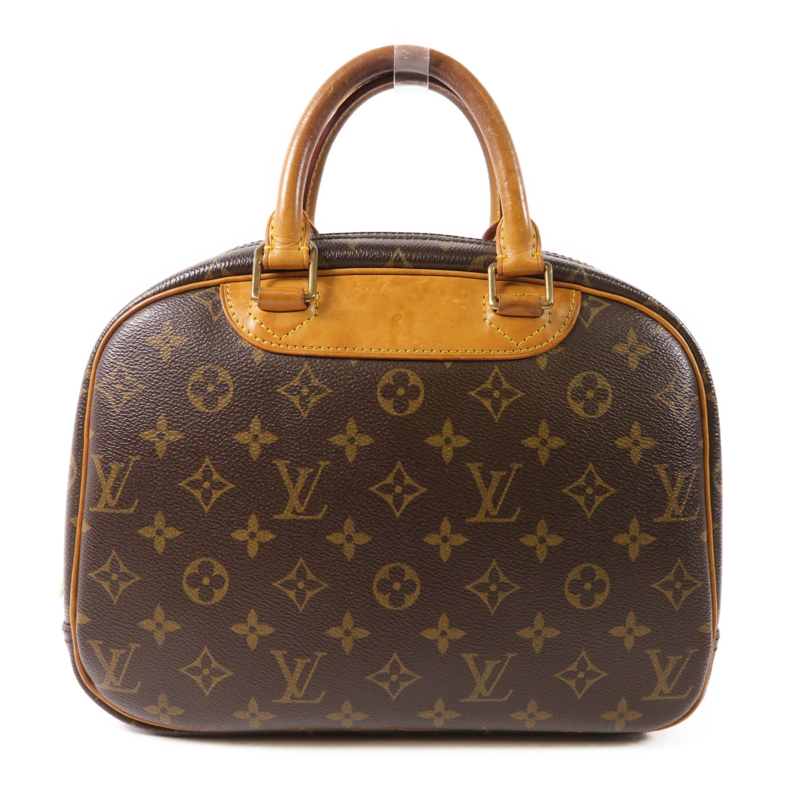 LOUIS VUITTON LV GHW Trouville Hand Bag M42228 Monogram Brown
