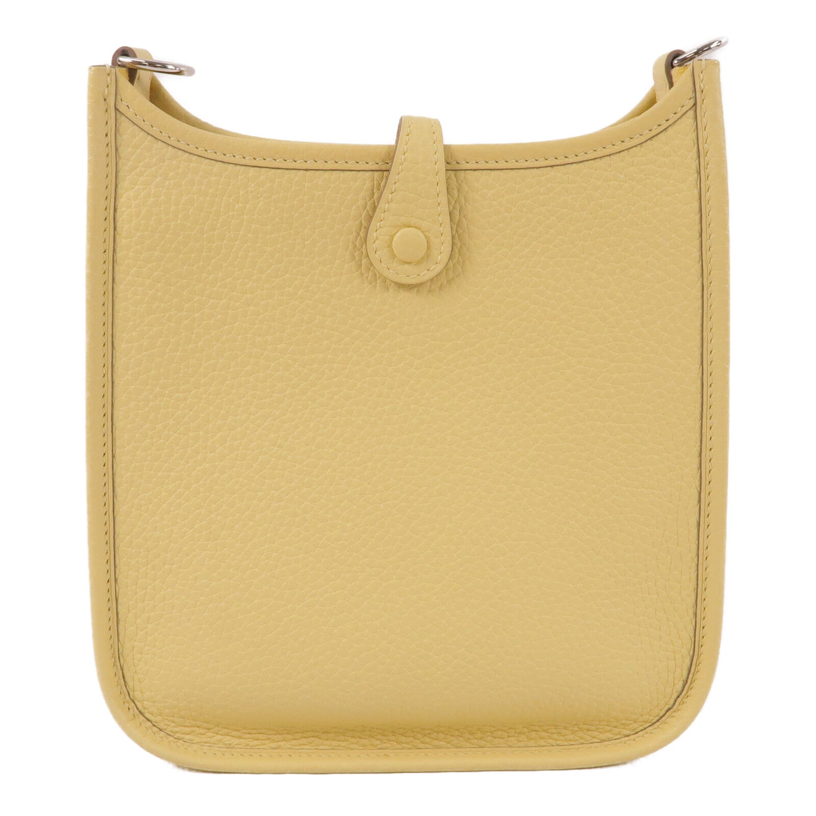 HERMES Clemence皮革Evelyne TPM肩背袋Jaune Poussin