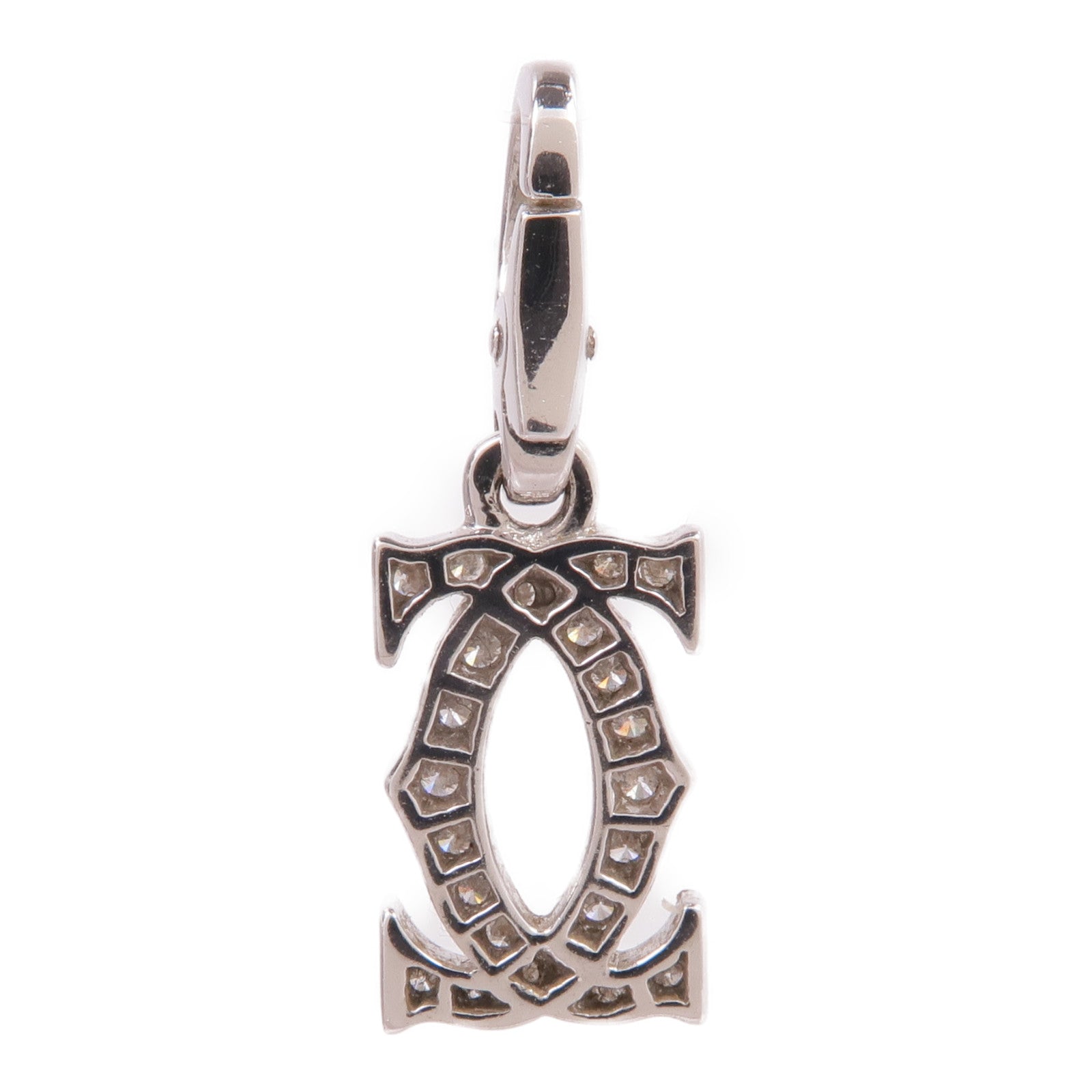 CARTIER 18K白金2C Pendant Top鑽石吊墜