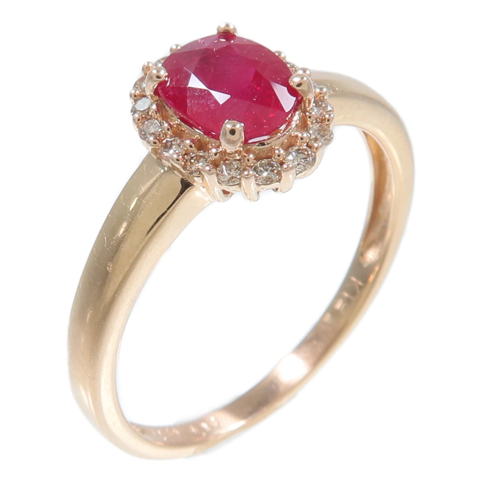 JEWELRY 18K玫瑰金Ruby Diamond Ring紅寶石/鑽石戒指