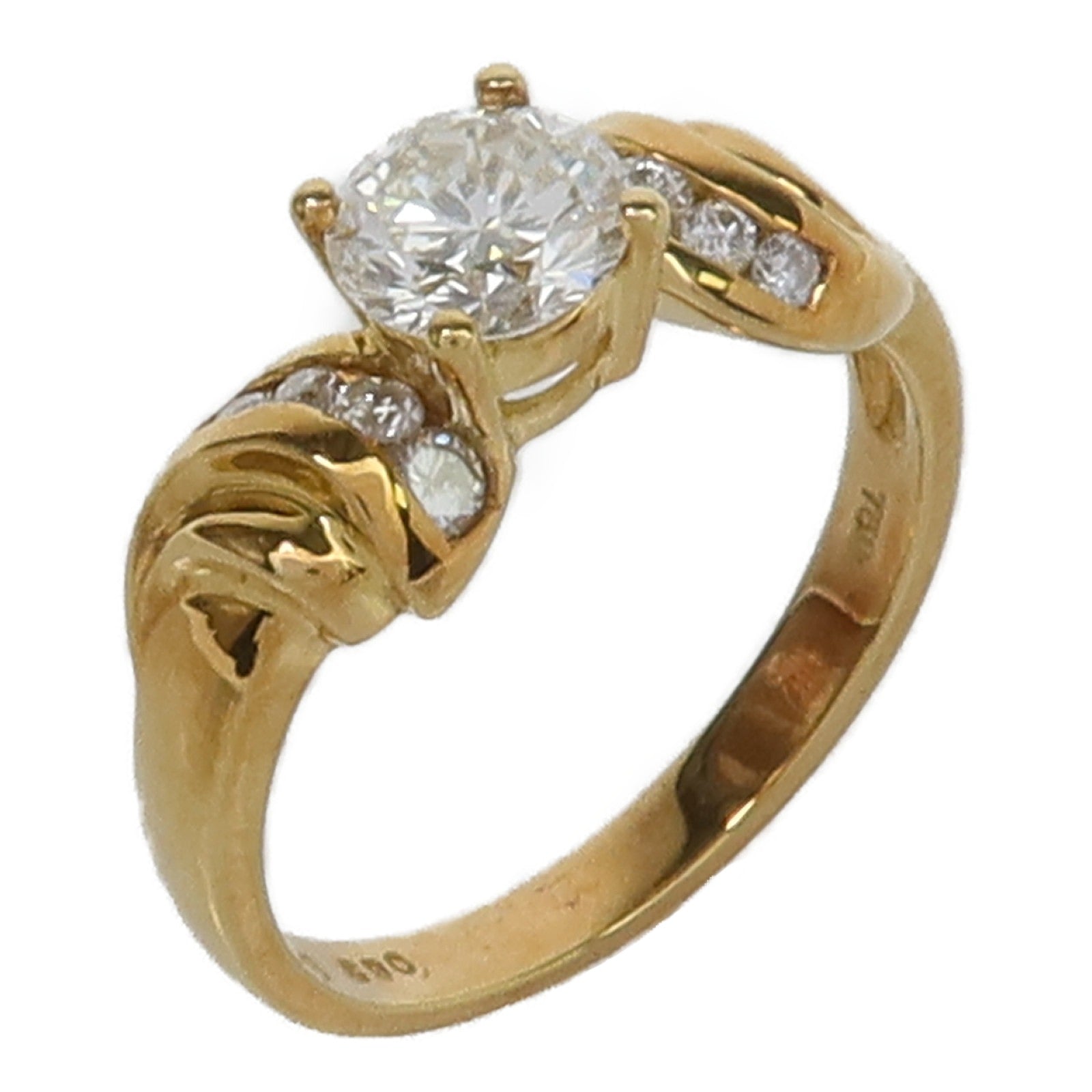 JEWELRY 18K黃金Diamond Ring鑽石戒指US#6.25