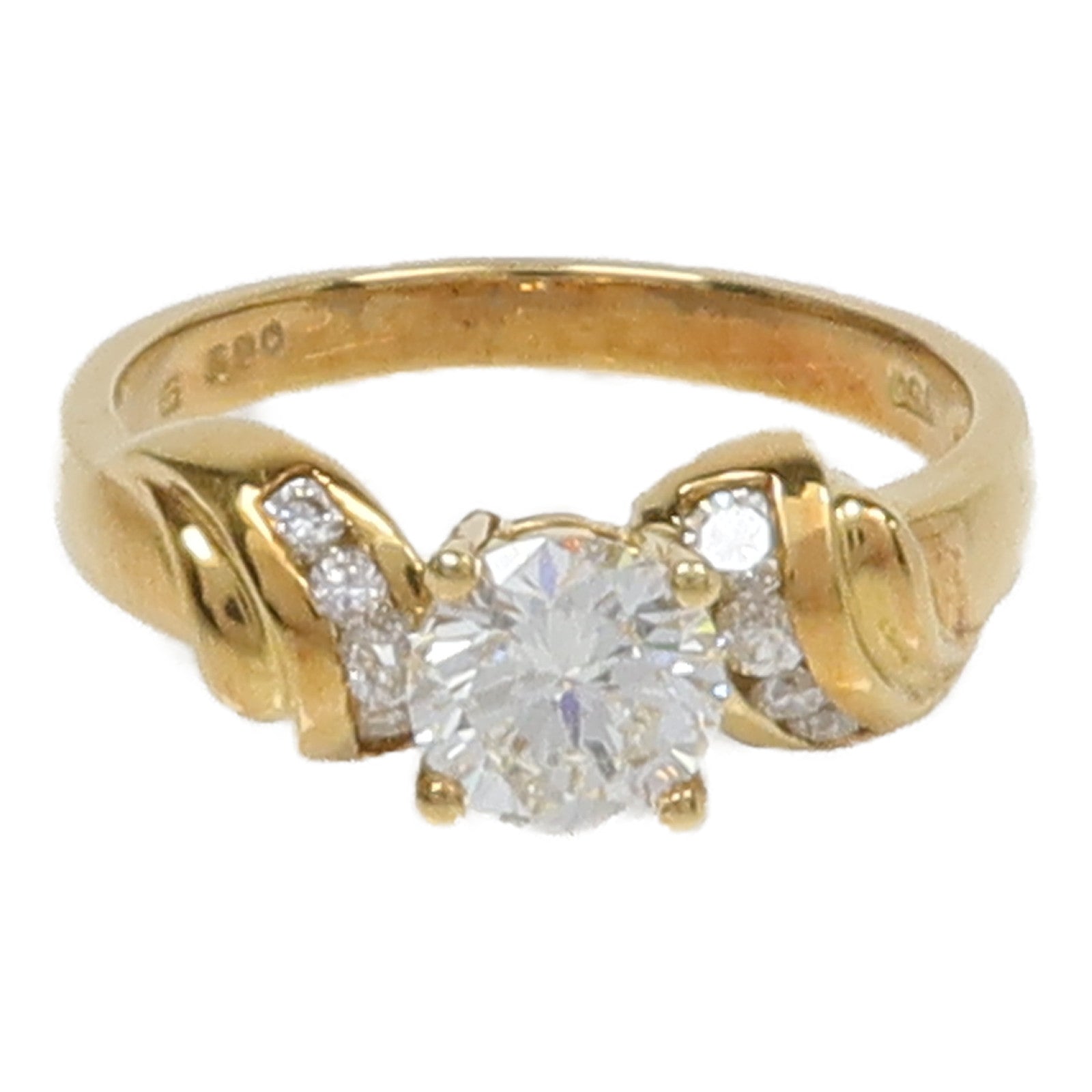 JEWELRY 18K黃金Diamond Ring鑽石戒指US#6.25