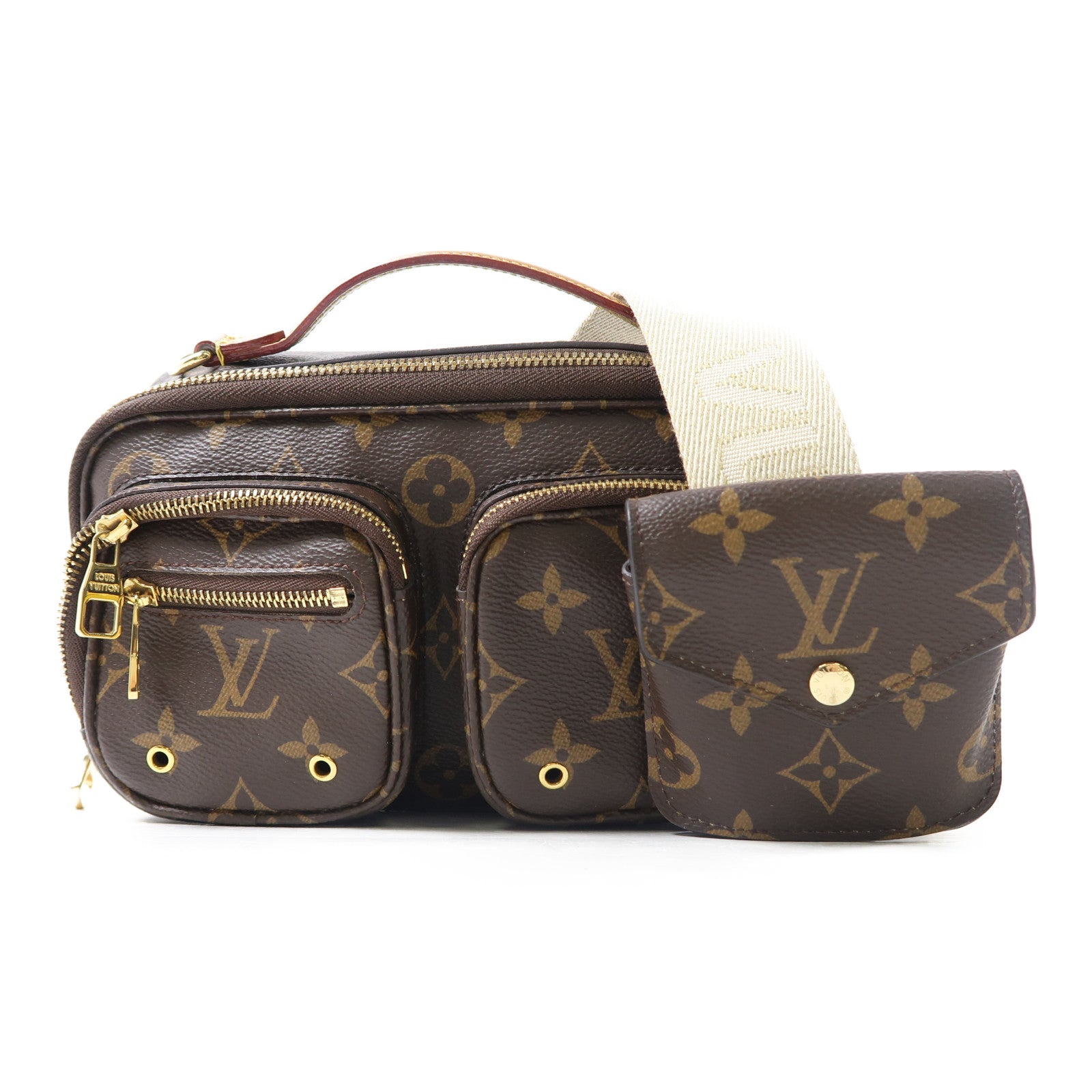 LOUIS VUITTON LV GHW Utility 2 Way Shoulder Bag Handbag M80446 Monogram Brown