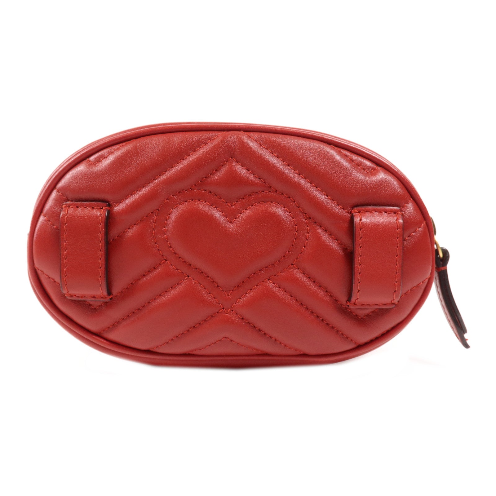 GUCCI 羊皮皮革GG Marmont金扣腰包