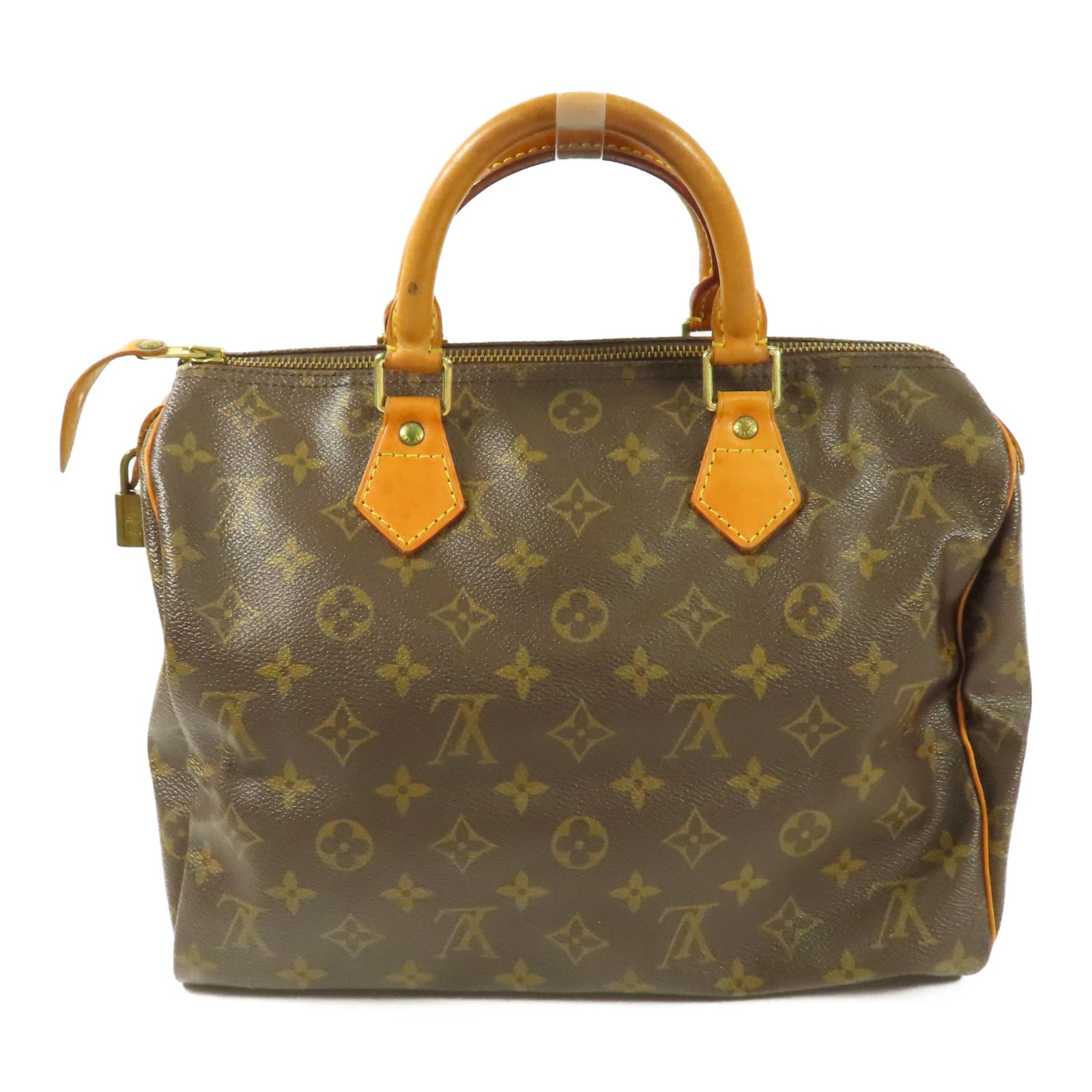 LOUIS VUITTON LV GHW Speedy 30 Handbag Boston Bag M41526 Monogram Brown