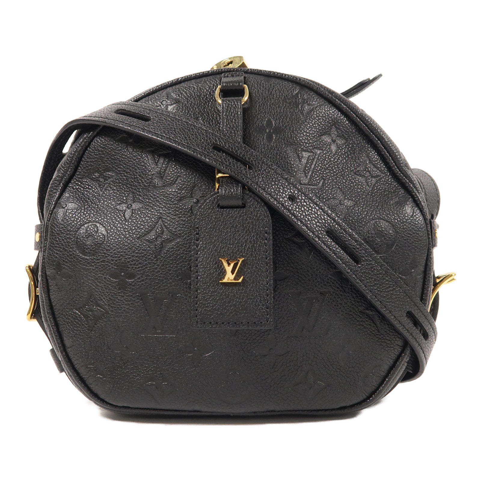 LOUIS VUITTON Monogram Empreinte Boite Chapeau金扣肩背袋