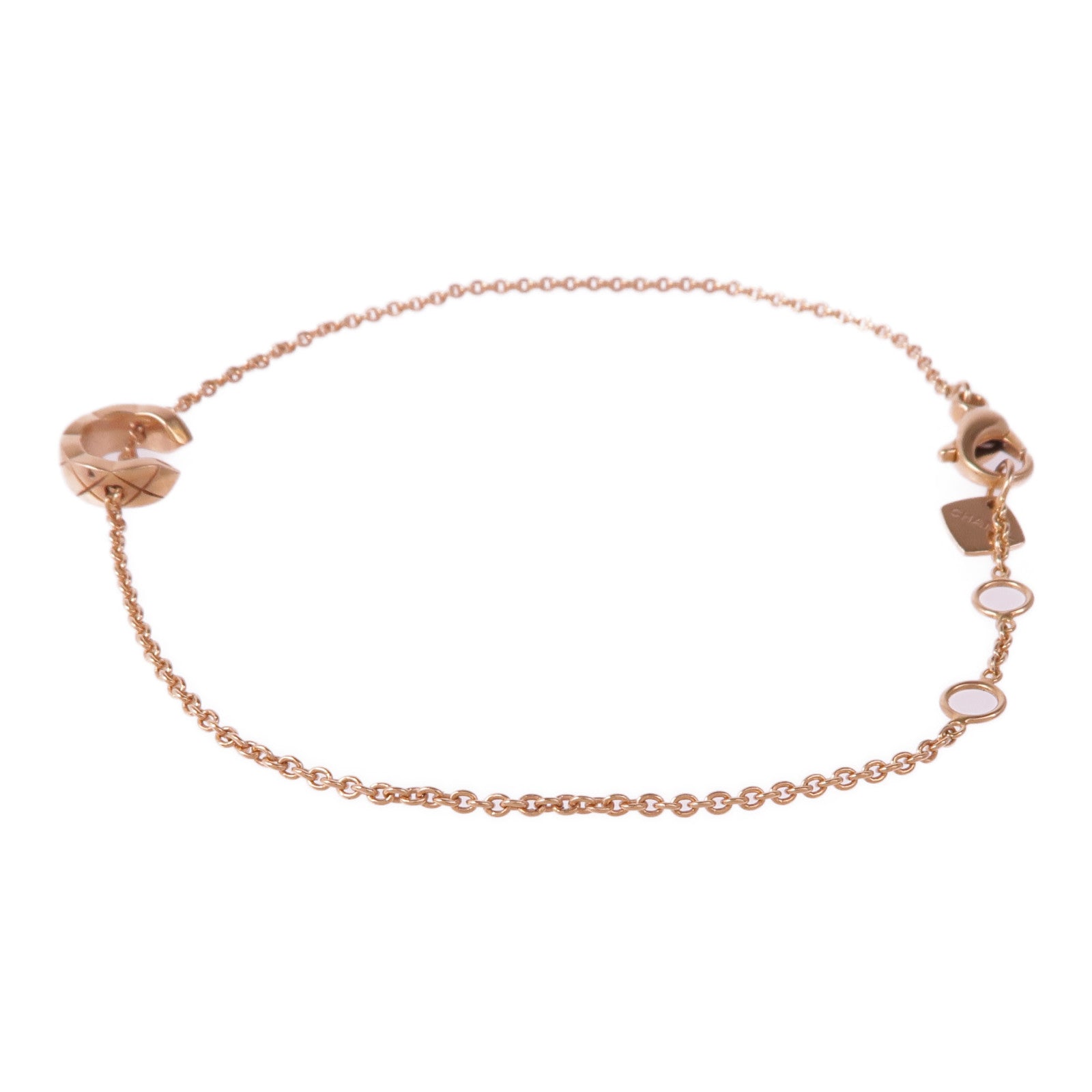 CHANEL 18K玫瑰金Coco Crush Bracelet手鏈