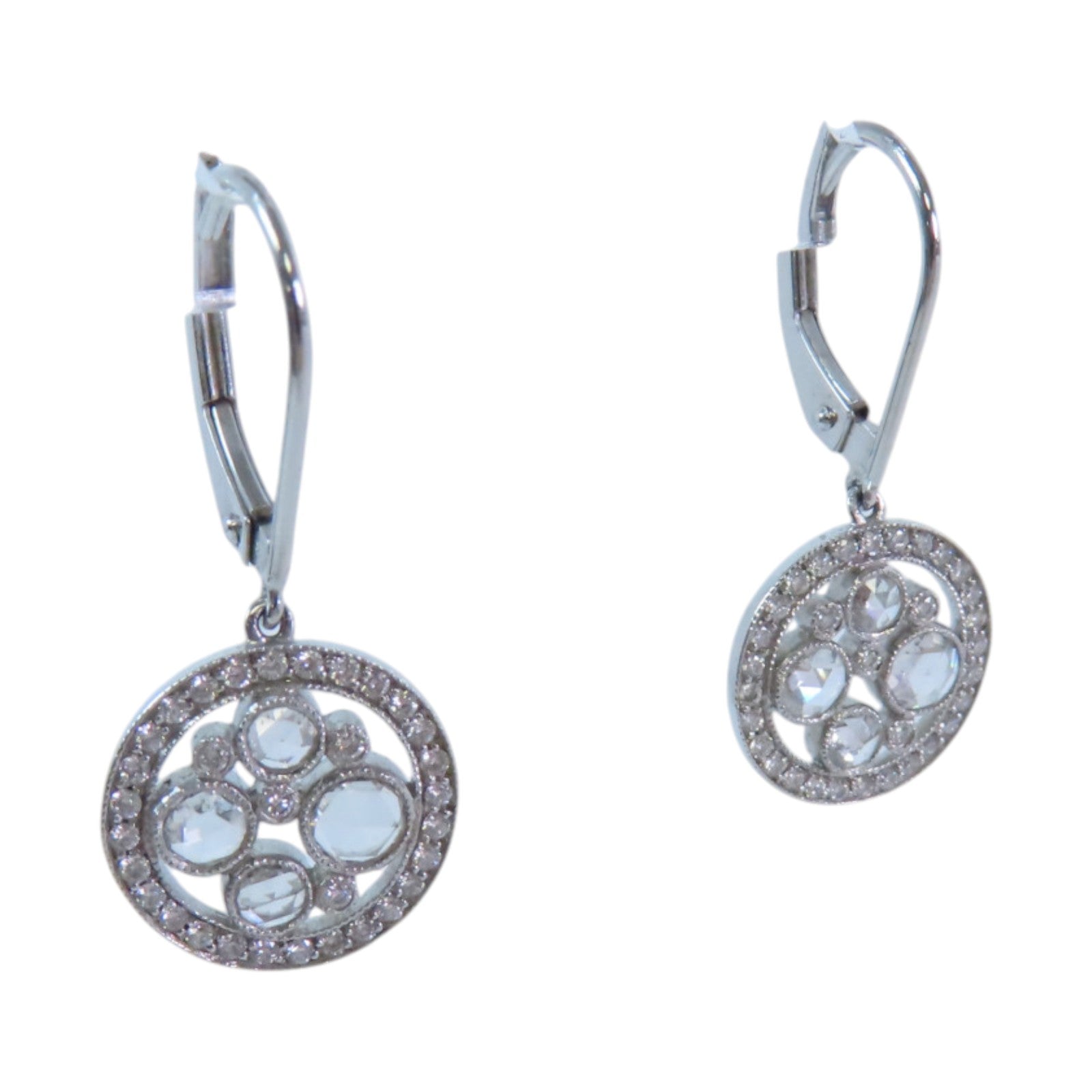 TIFFANY&CO PT950鉑金Diamond Drop Earrings鑽石耳環