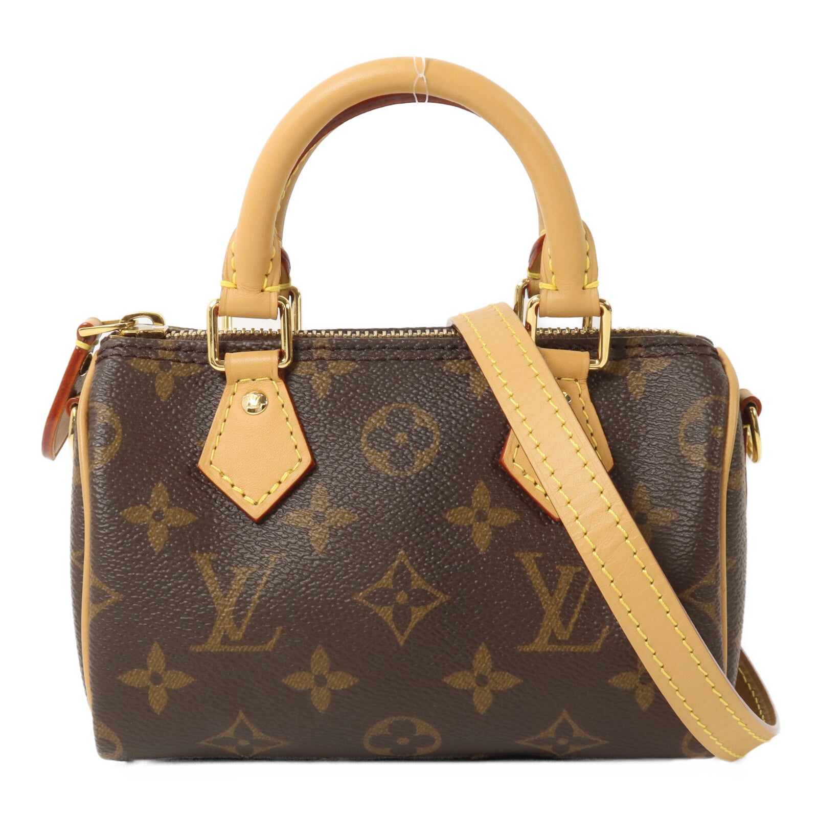 LOUIS VUITTON Monogram Nano Speedy手挽肩背兩用袋