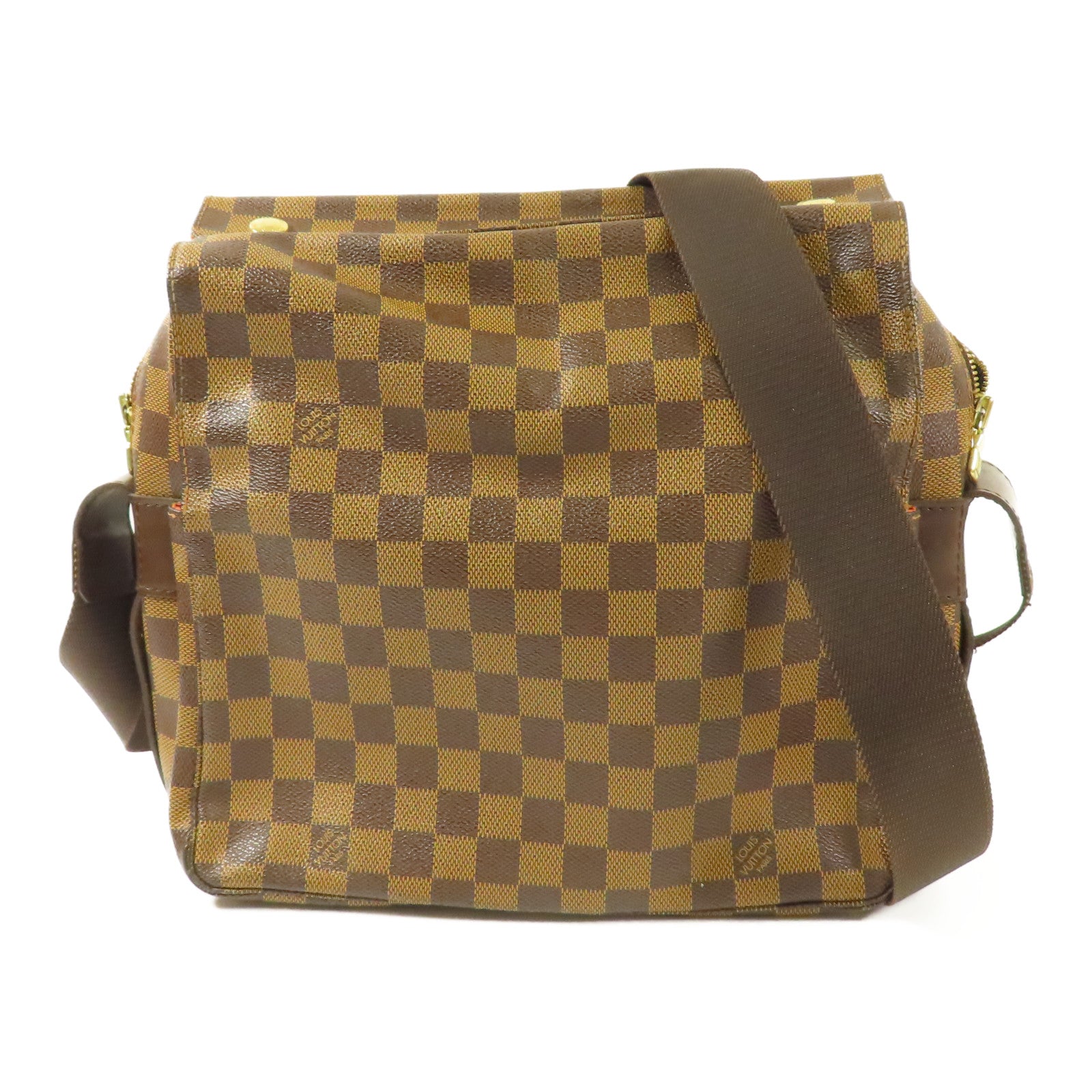 LOUIS VUITTON Damier Naviglio金扣肩背袋