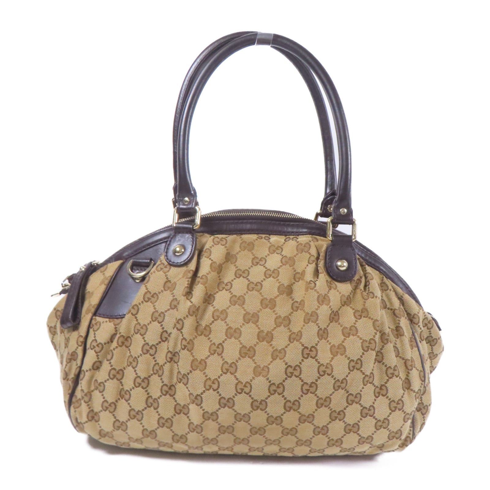GUCCI GG Shoulder Bag 223974 GG Canvas Brown