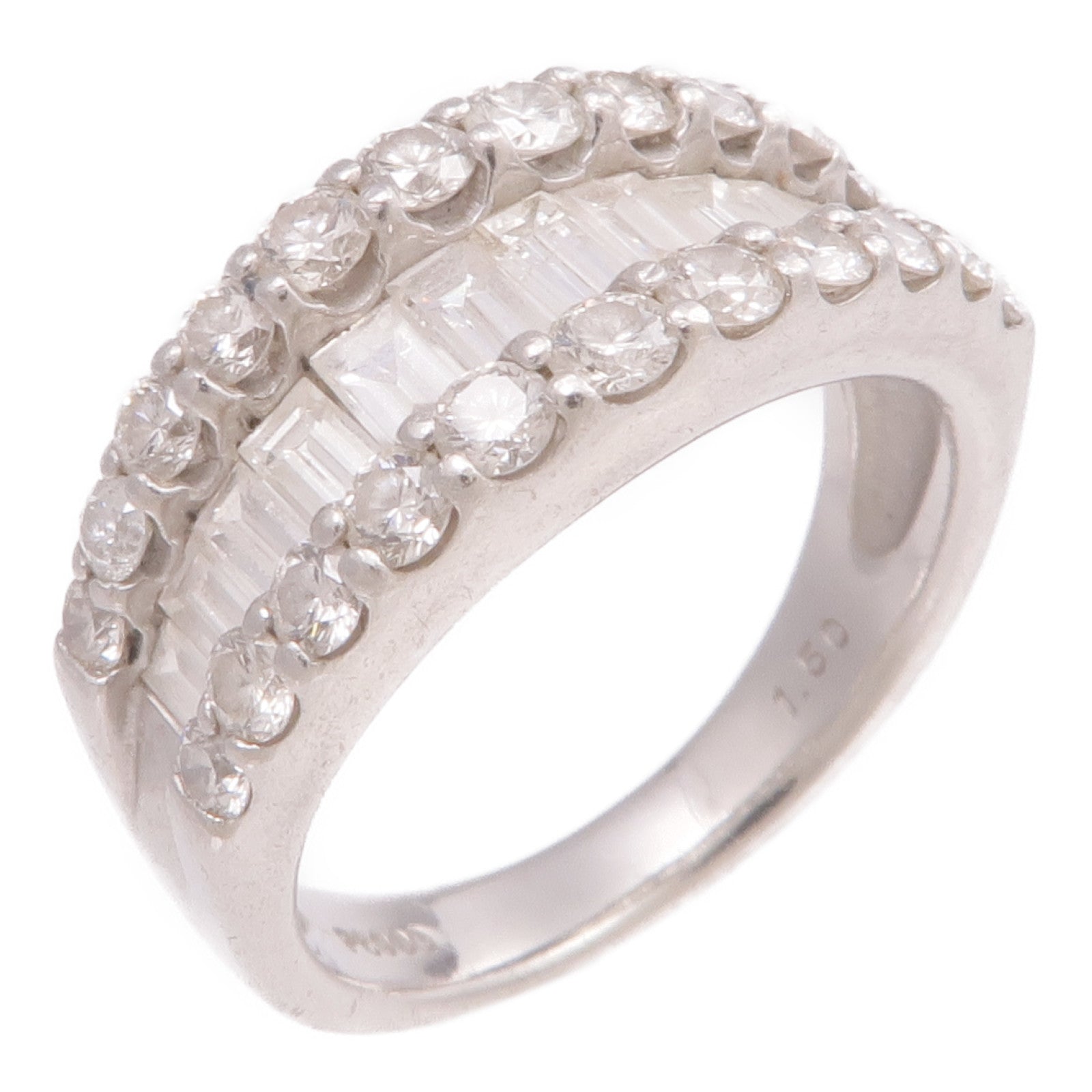 JEWELRY 【激減優惠】PT900鉑金Diamond Ring鑽石戒指US#5.25