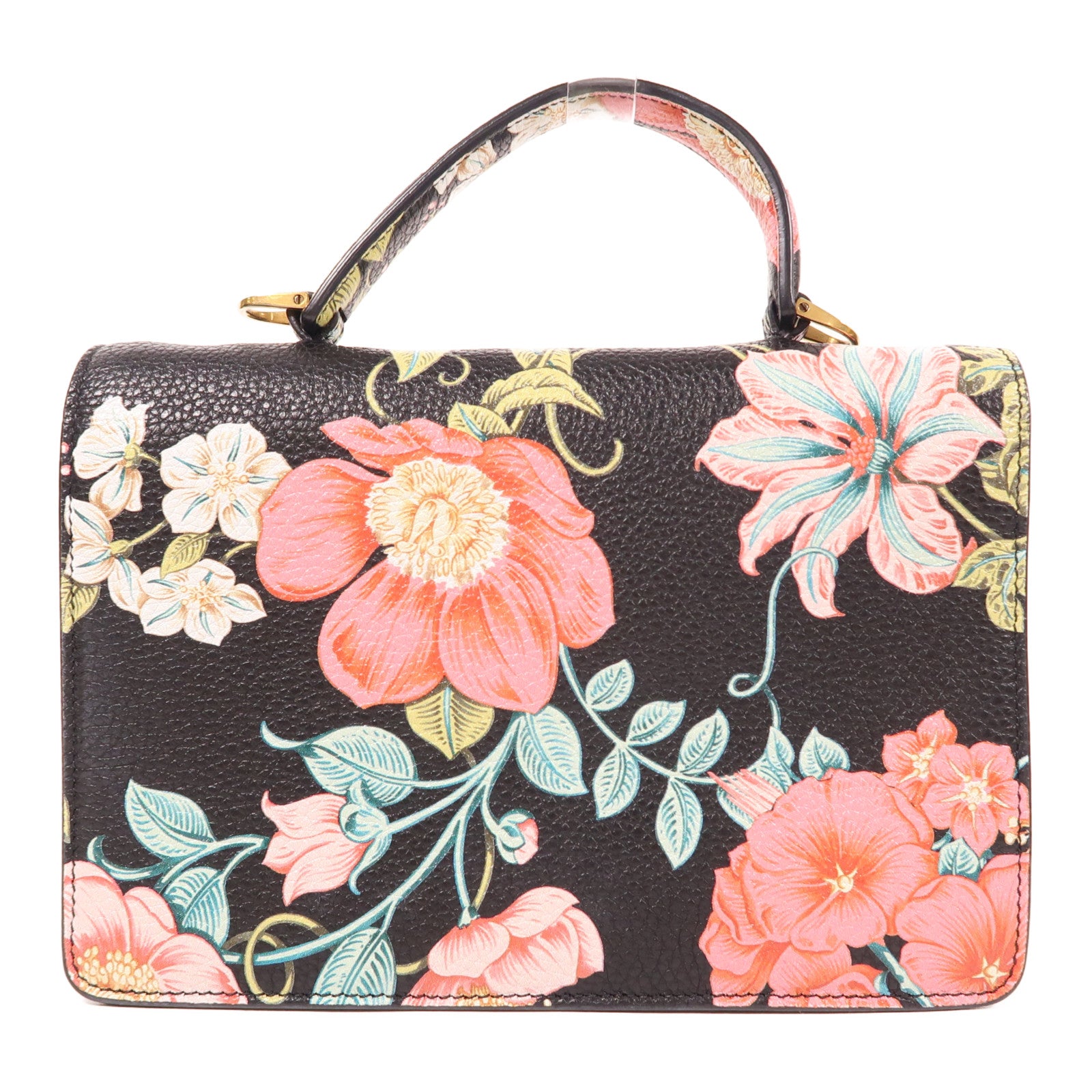 Salvatore Ferragamo 牛皮皮革Hand Bag金扣手挽肩背兩用袋