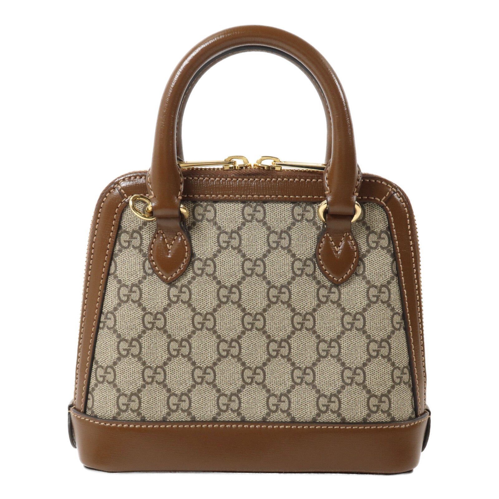 GUCCI 塗層帆布Horsebit 1955 Top Handle手挽肩背兩用袋