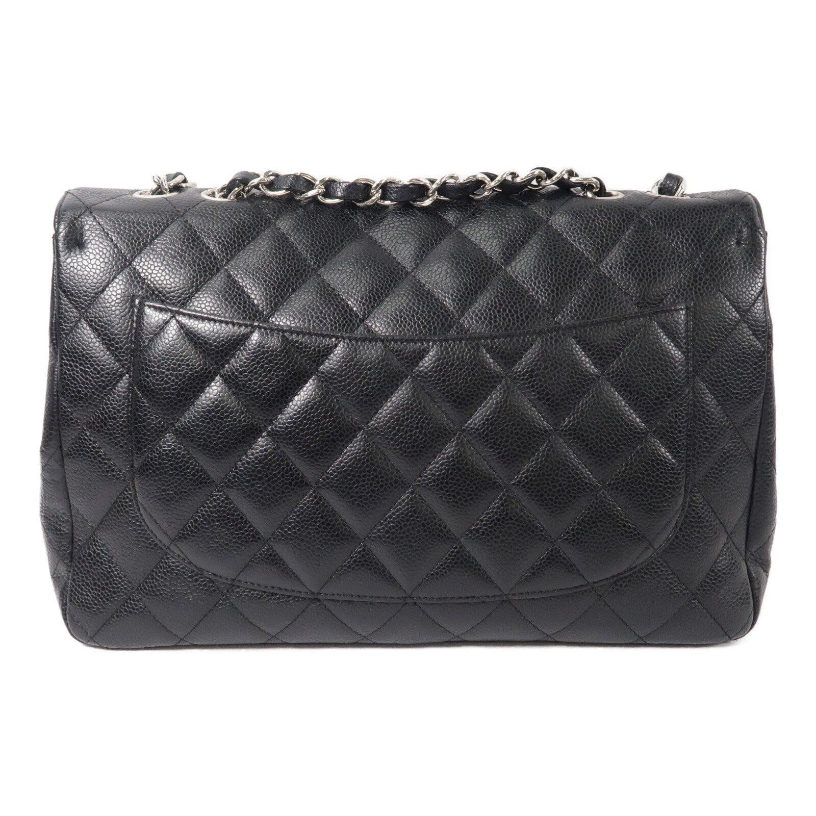 CHANEL 牛皮皮革Large Classic鏈帶肩背袋