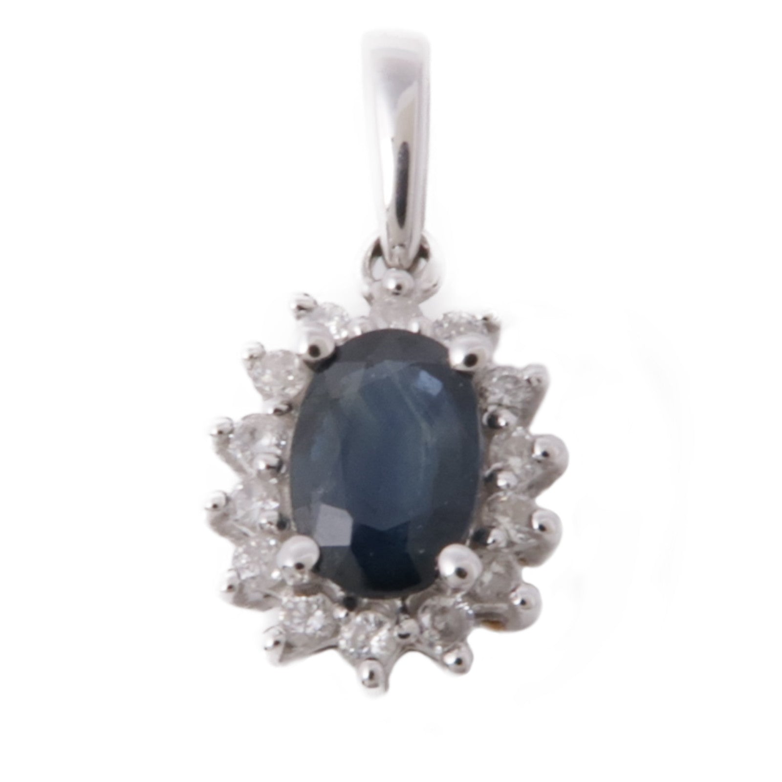 JEWELRY 18K白金Topaz/Diamond Pendant Top黃玉/鑽石吊墜