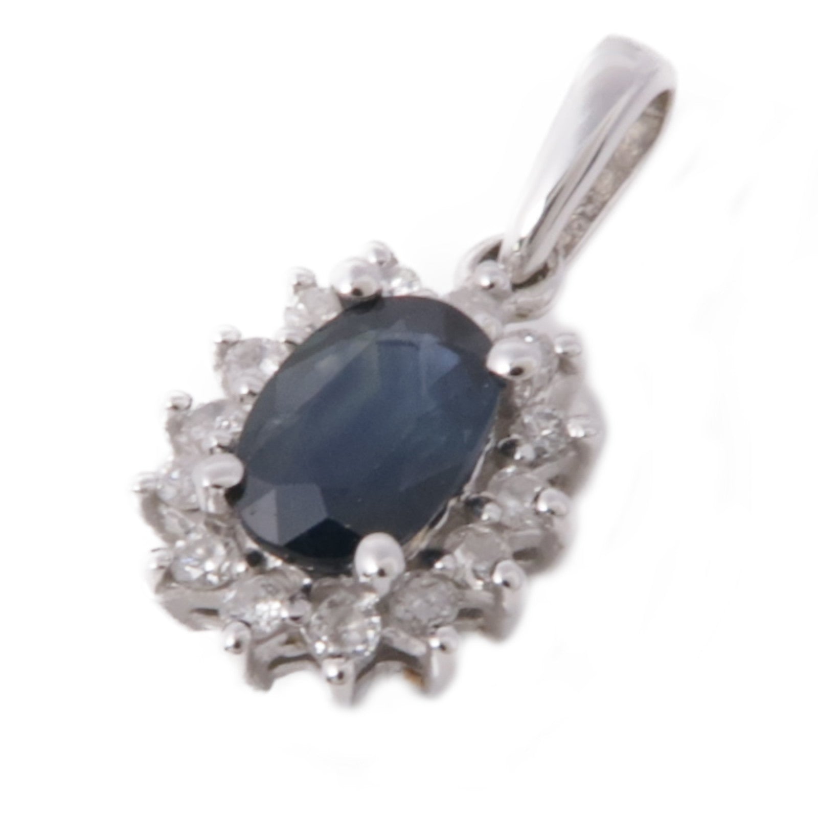 JEWELRY 18K白金Topaz/Diamond Pendant Top黃玉/鑽石吊墜