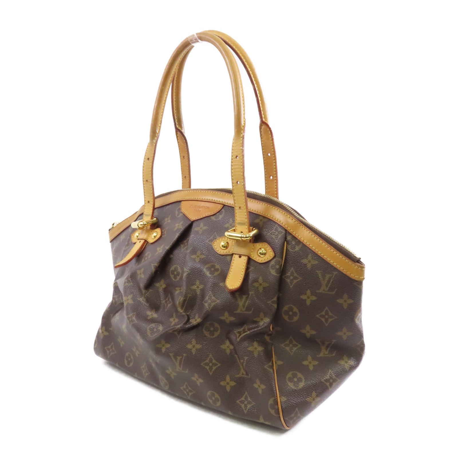 LOUIS VUITTON 【激減優惠】Monogram Tivoli GM金扣肩背袋啡色