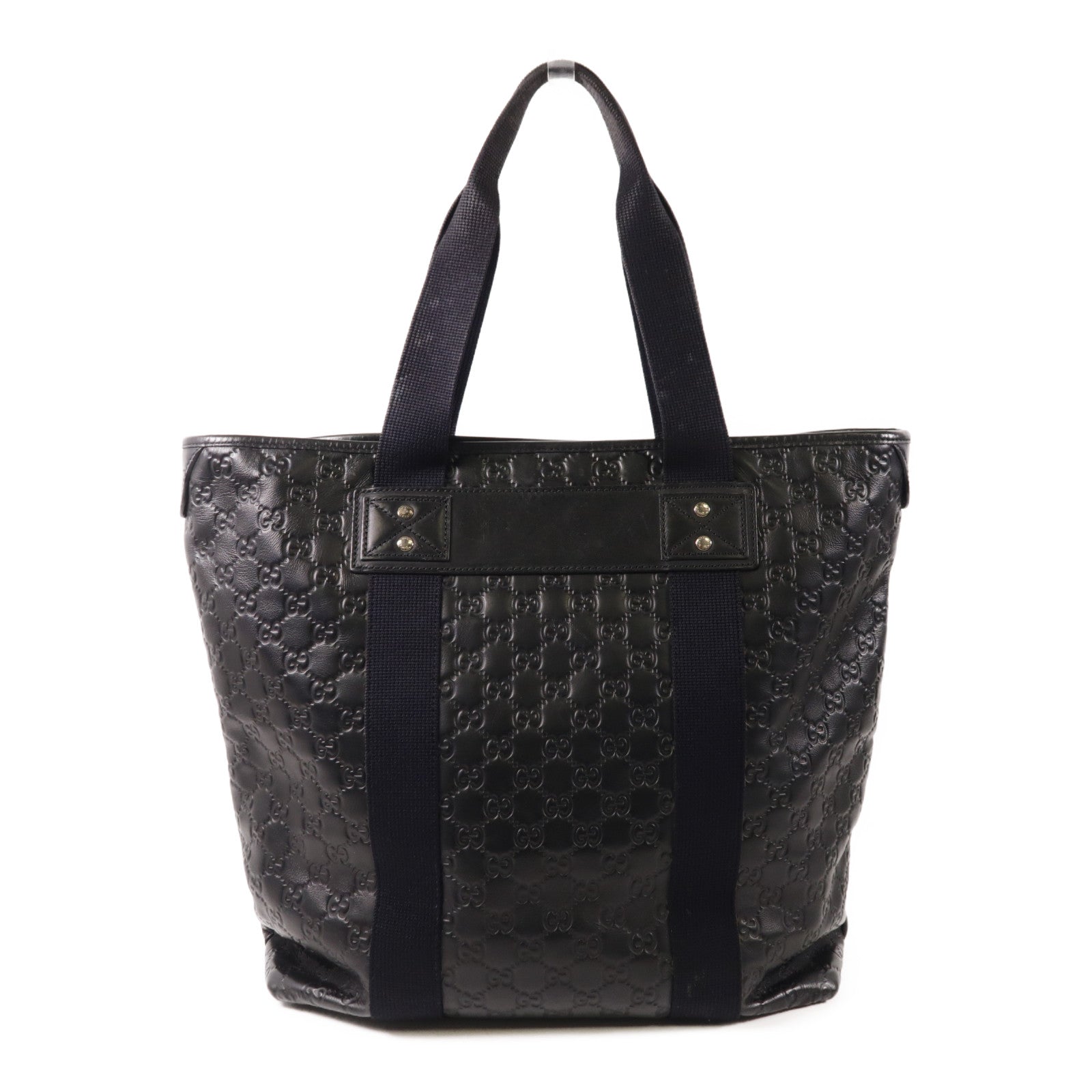 GUCCI GG SHW Tote Bag 268175 Calfskin Leather Black