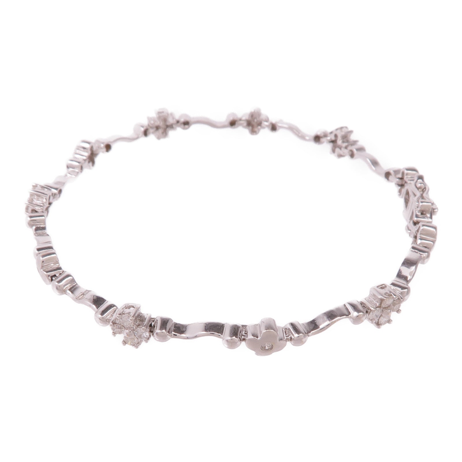 JEWELRY 【激減優惠】18K白金Diamond Bracelet鑽石手鏈