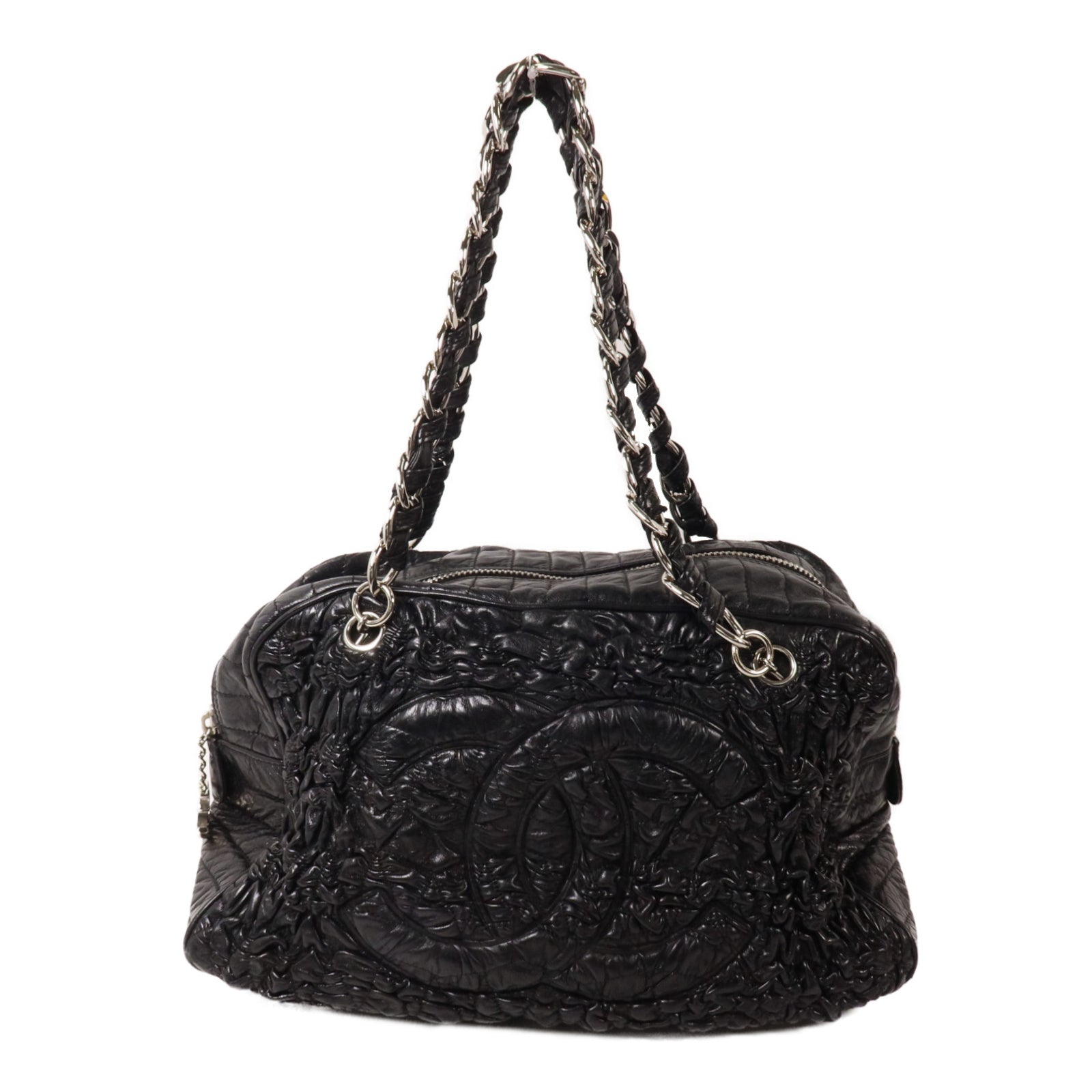 CHANEL 牛皮皮革Chain Shoulder Bag鏈帶肩背袋