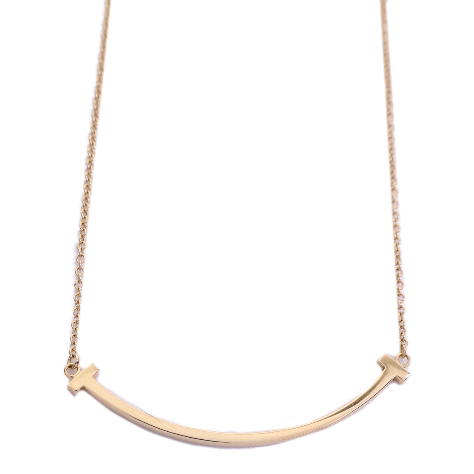 TIFFANY&CO 18K玫瑰金T-Smile Necklace項鏈