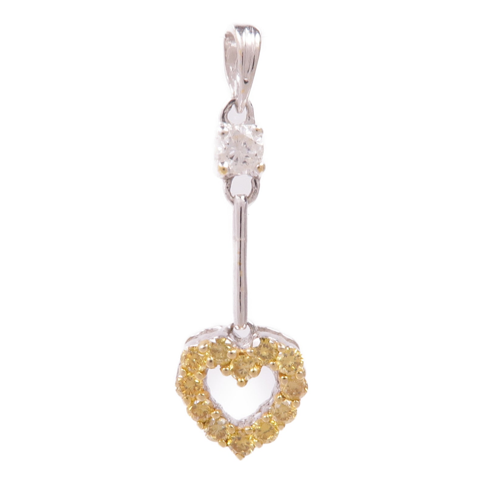 JEWELRY 【激減優惠】18K白金/黃金Diamond Pendant 鑽石吊墜