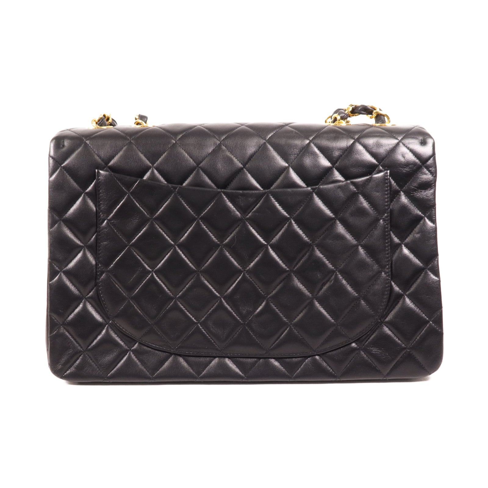 CHANEL 牛皮皮革Vintage Classic Flap Bag金扣鏈帶肩背袋