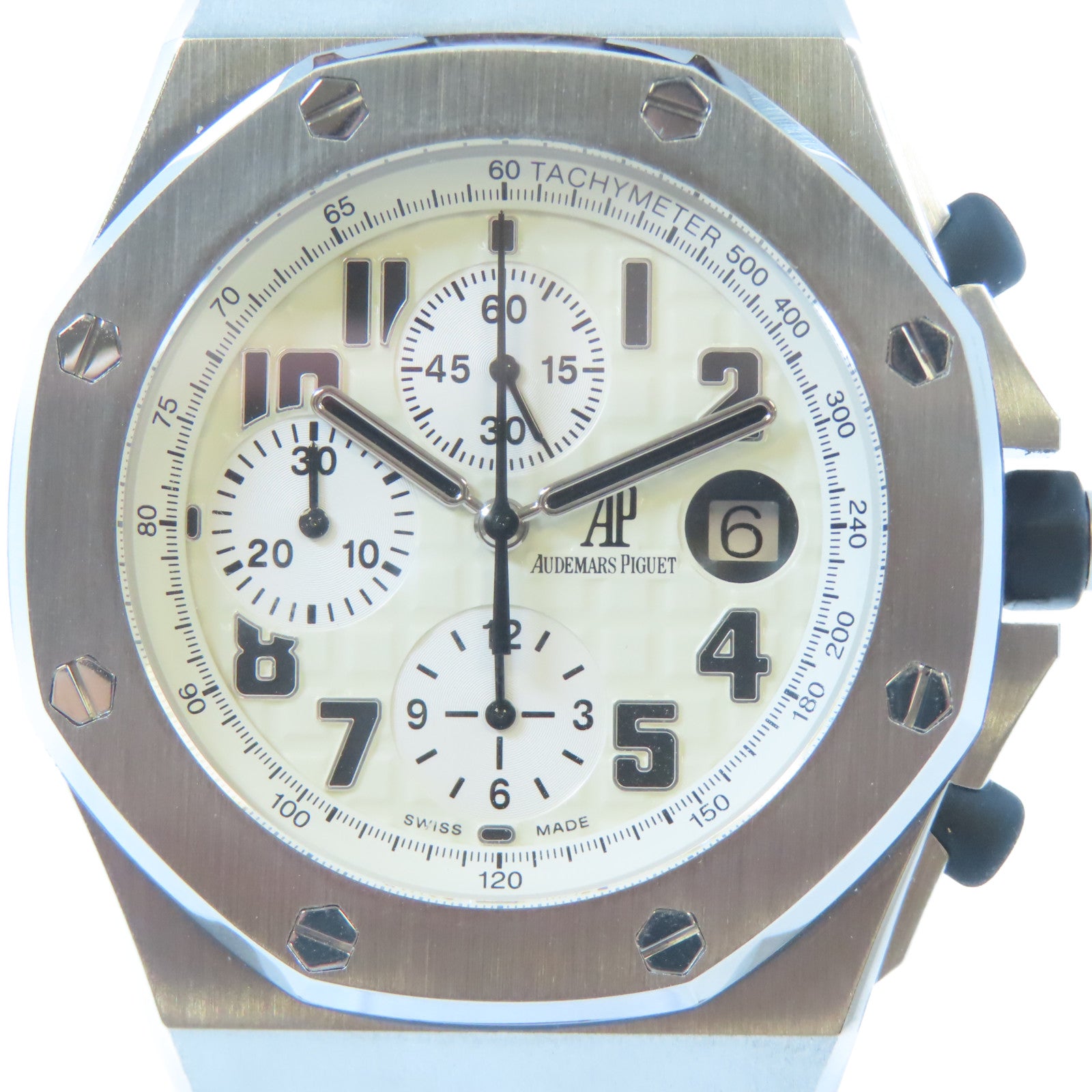 AUDEMARS PIGUET Royal Oak Offshore Chronograph不鏽鋼手錶自動機芯白色