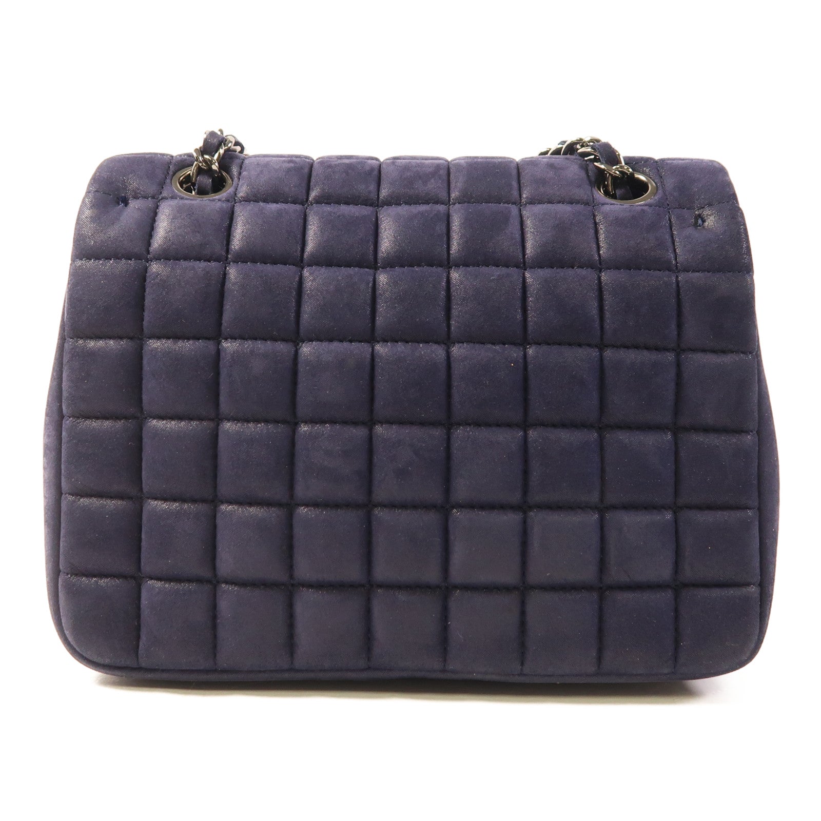 CHANEL 牛皮皮革Chain Shoulder Bag銀扣肩背袋