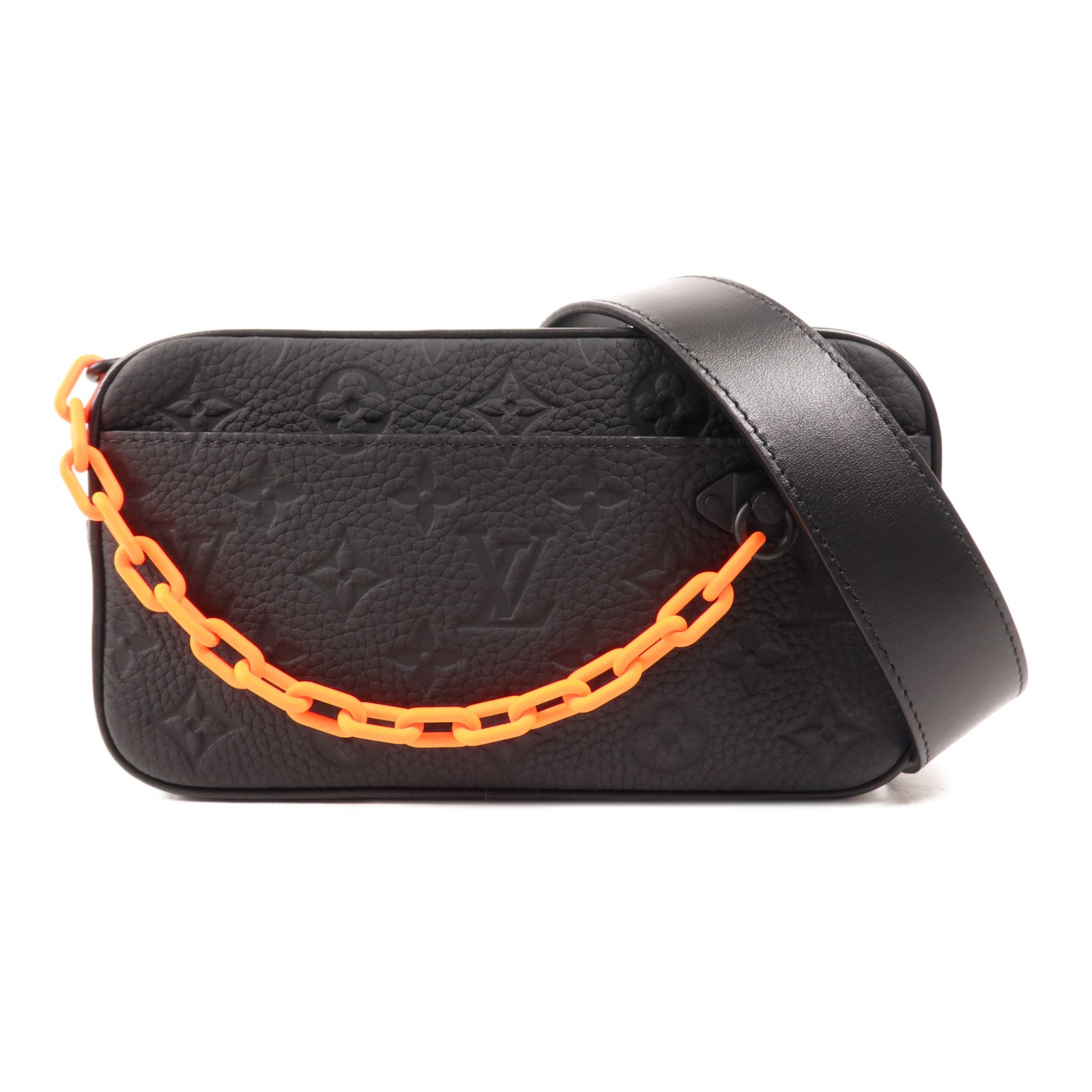 LOUIS VUITTON Monogram Taurillon Solar Ray Soft Pochette Volga