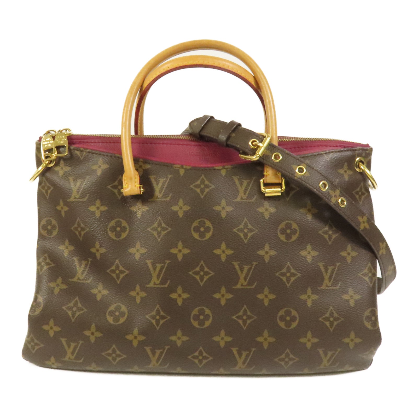 LOUIS VUITTON Monogram Pallas MM金扣手挽肩背兩用袋