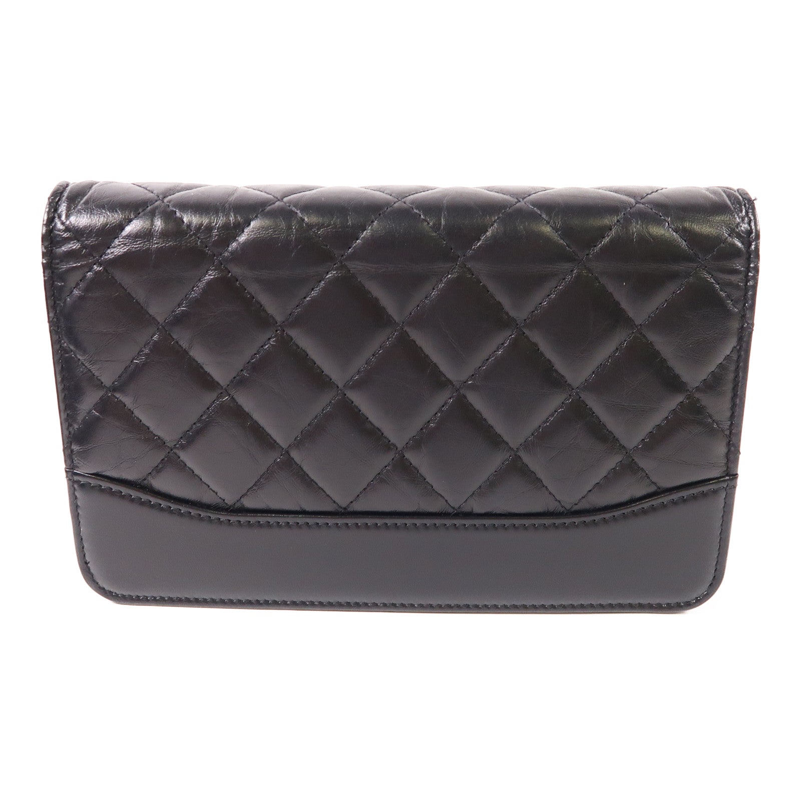 CHANEL 牛皮皮革Gabrielle WOC鏈帶肩背袋